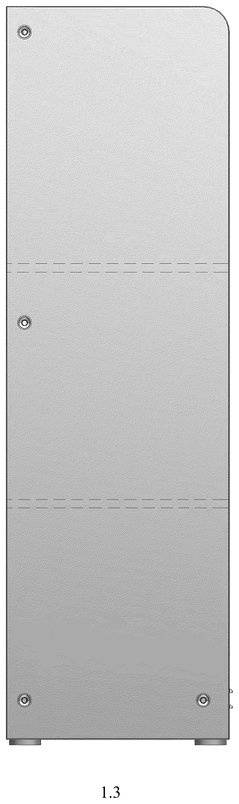 Patent USD1125043 Figure 3 – Charging wall box