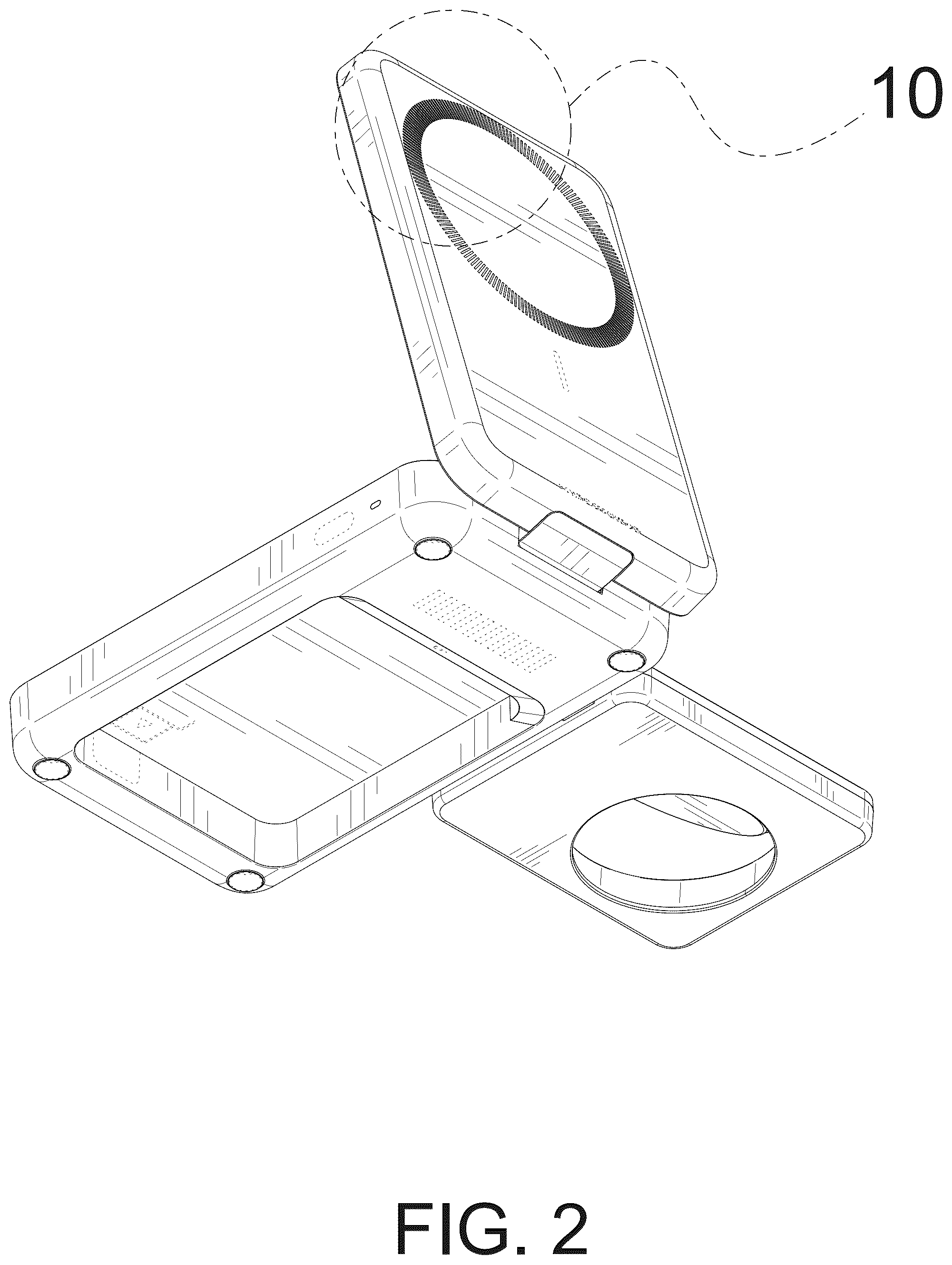 Patent USD1125044 Figure 2 – Wireless charger