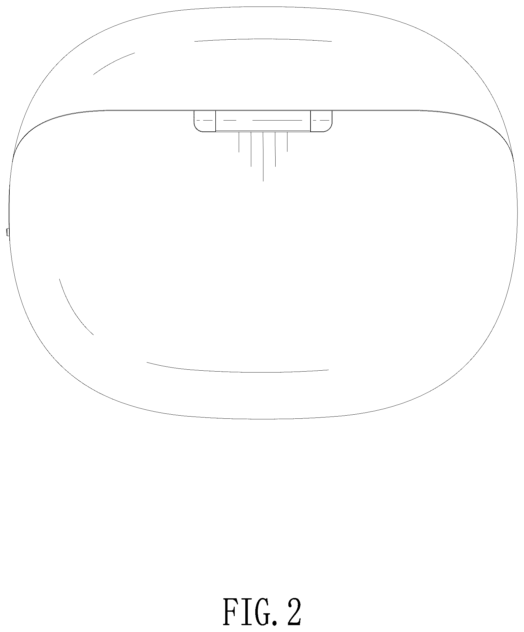 Patent USD1125049 Figure 2 – Charging case