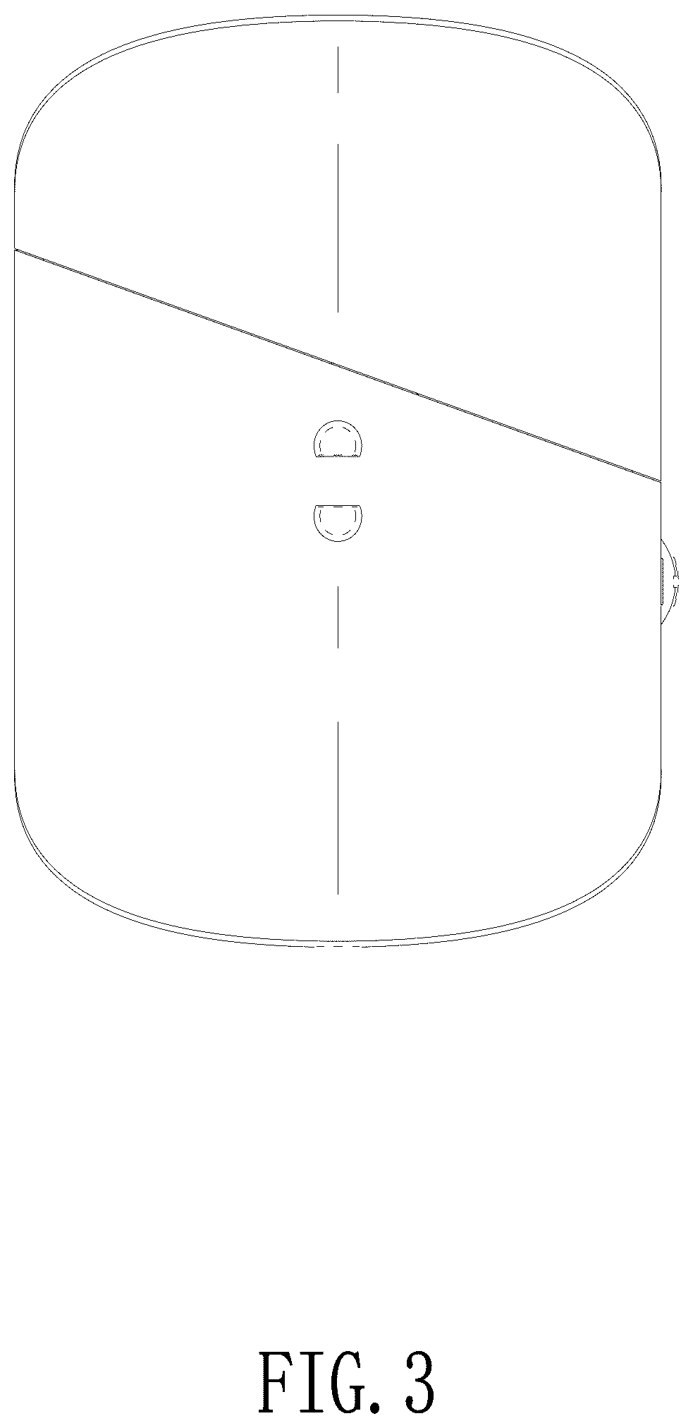 Patent USD1125049 Figure 3 – Charging case