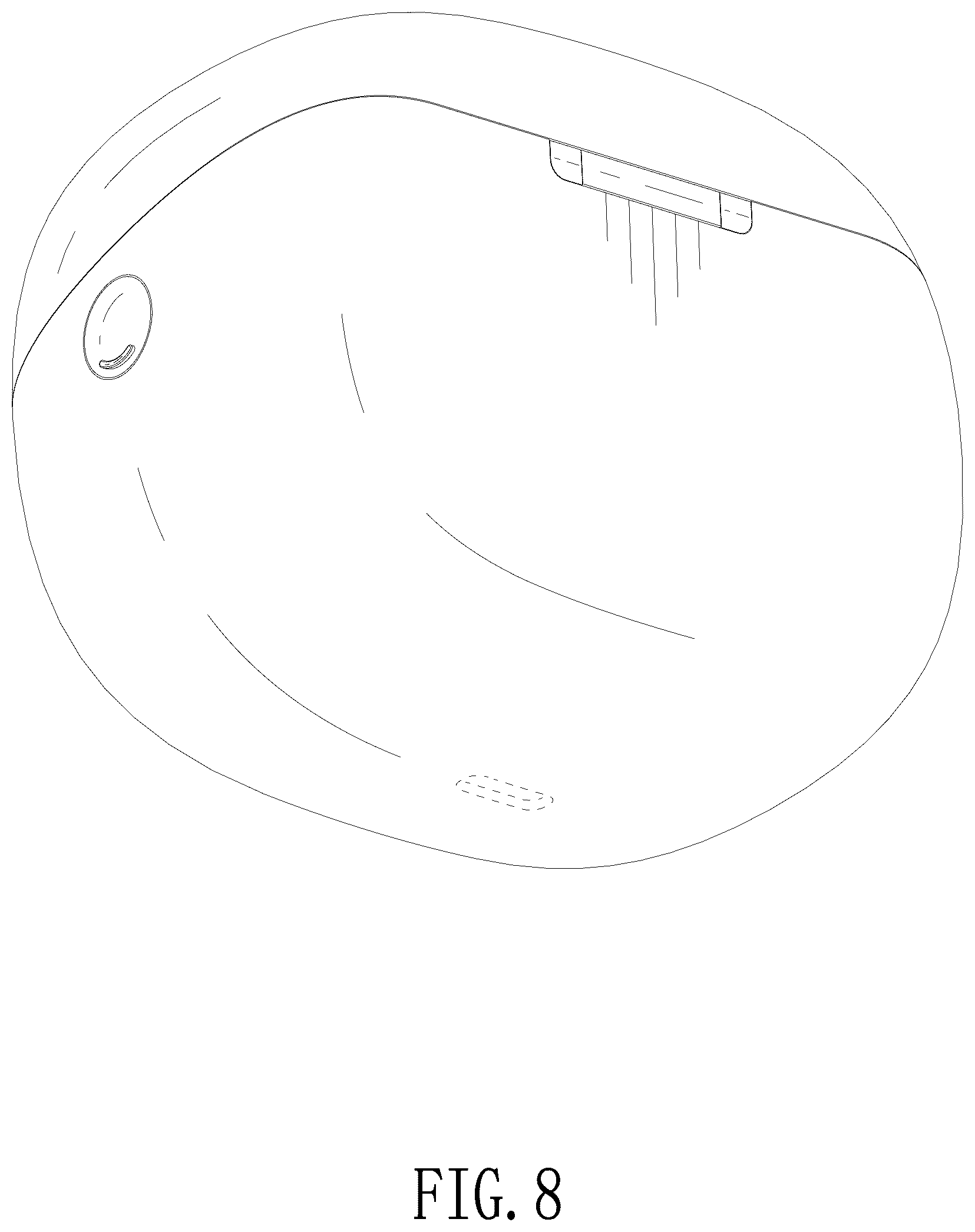 Patent USD1125049 Figure 8 – Charging case
