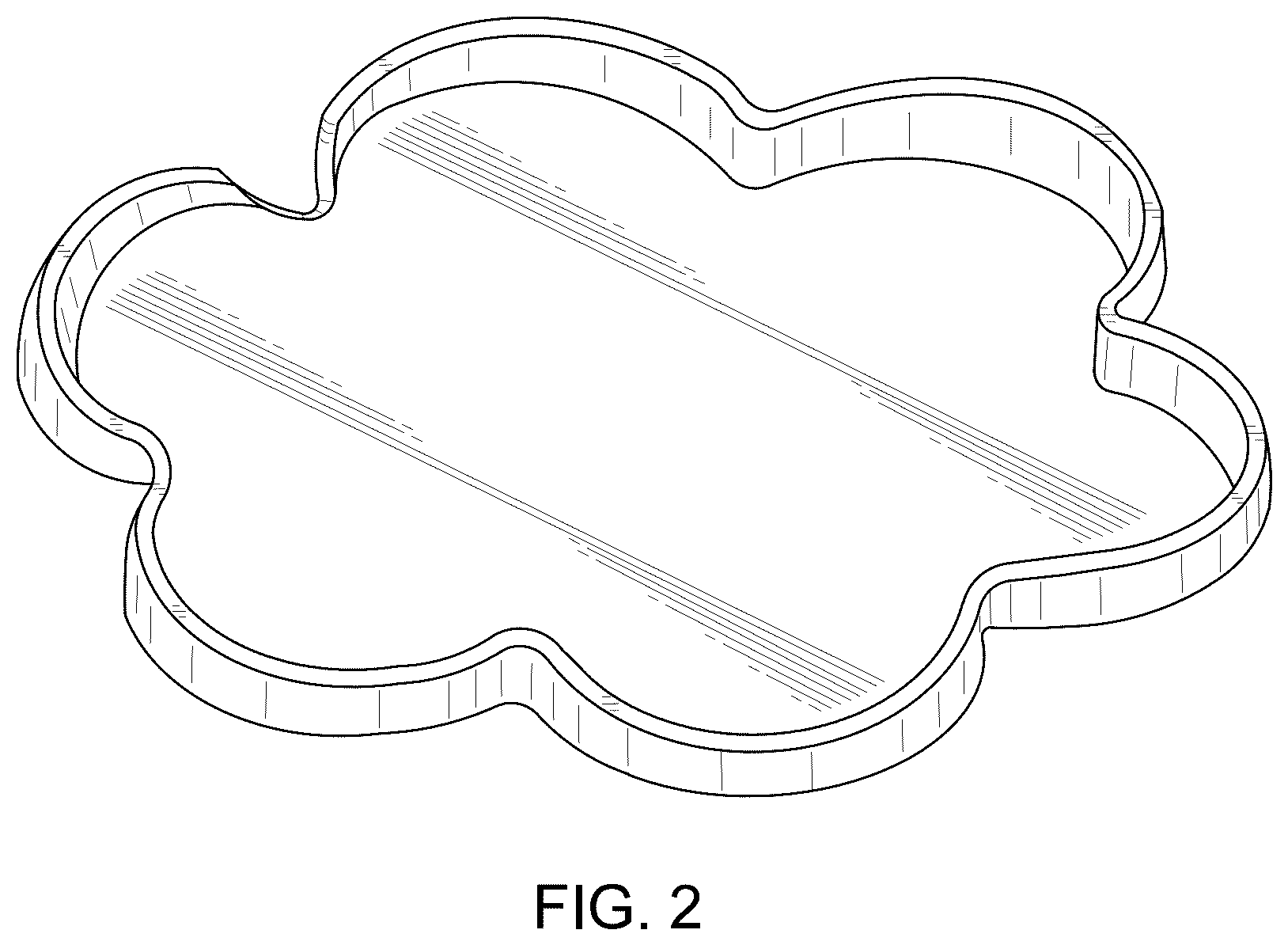 Patent USD1125051 Figure 2 – 6-petal flower shaped cover for wireless charger