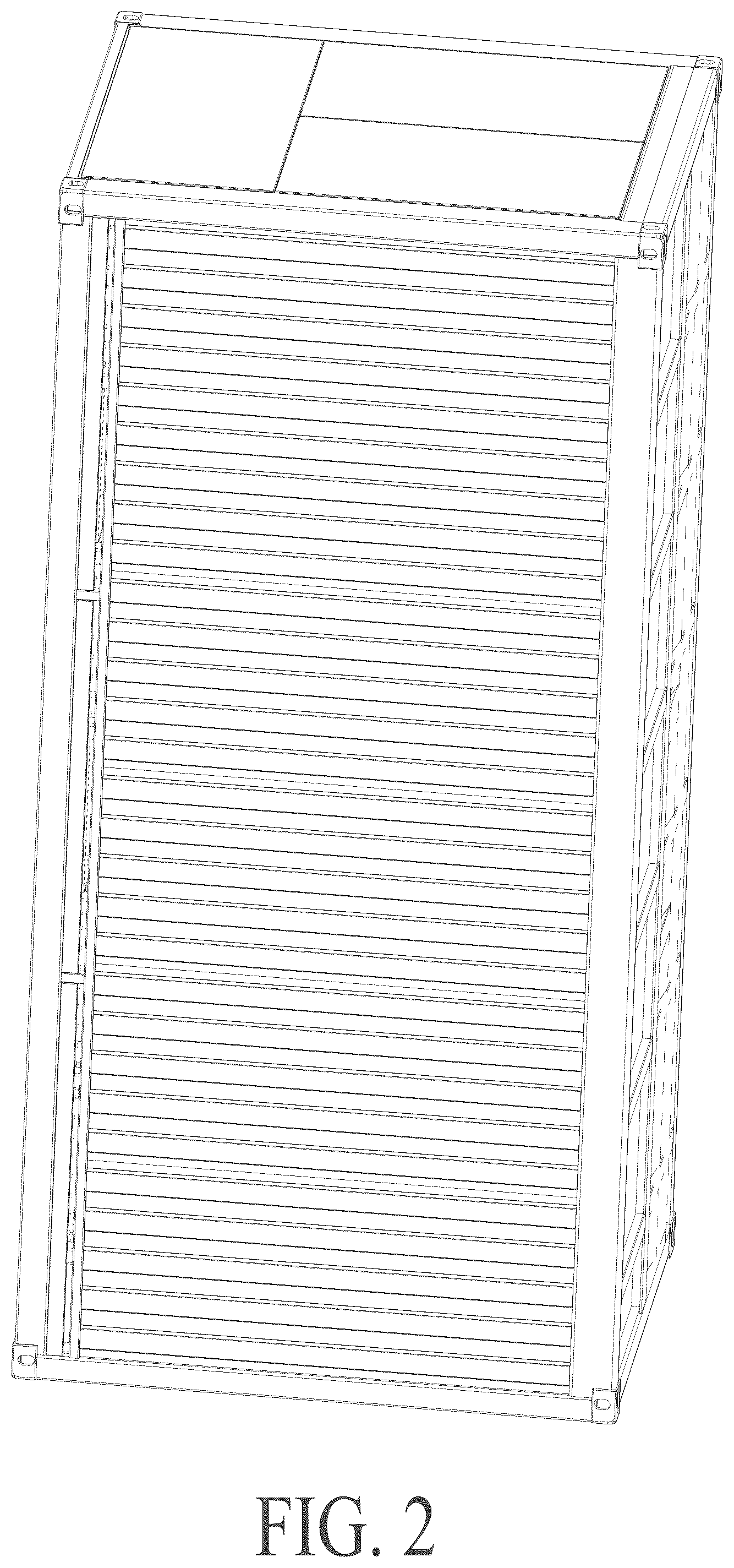 Patent USD1125053 Figure 2 – Outdoor energy storage cabinet