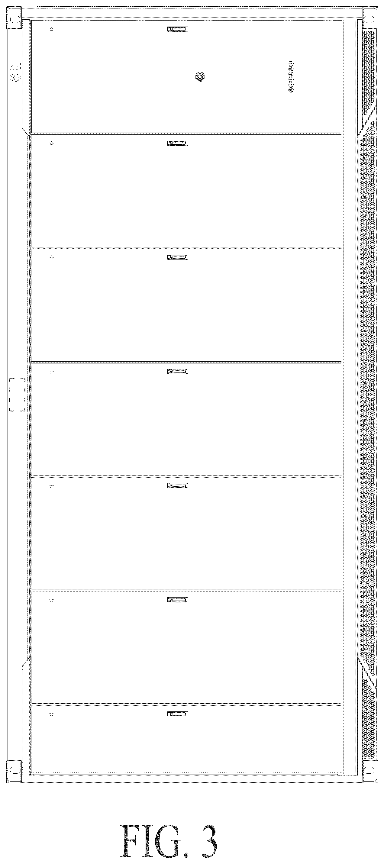 Patent USD1125053 Figure 3 – Outdoor energy storage cabinet