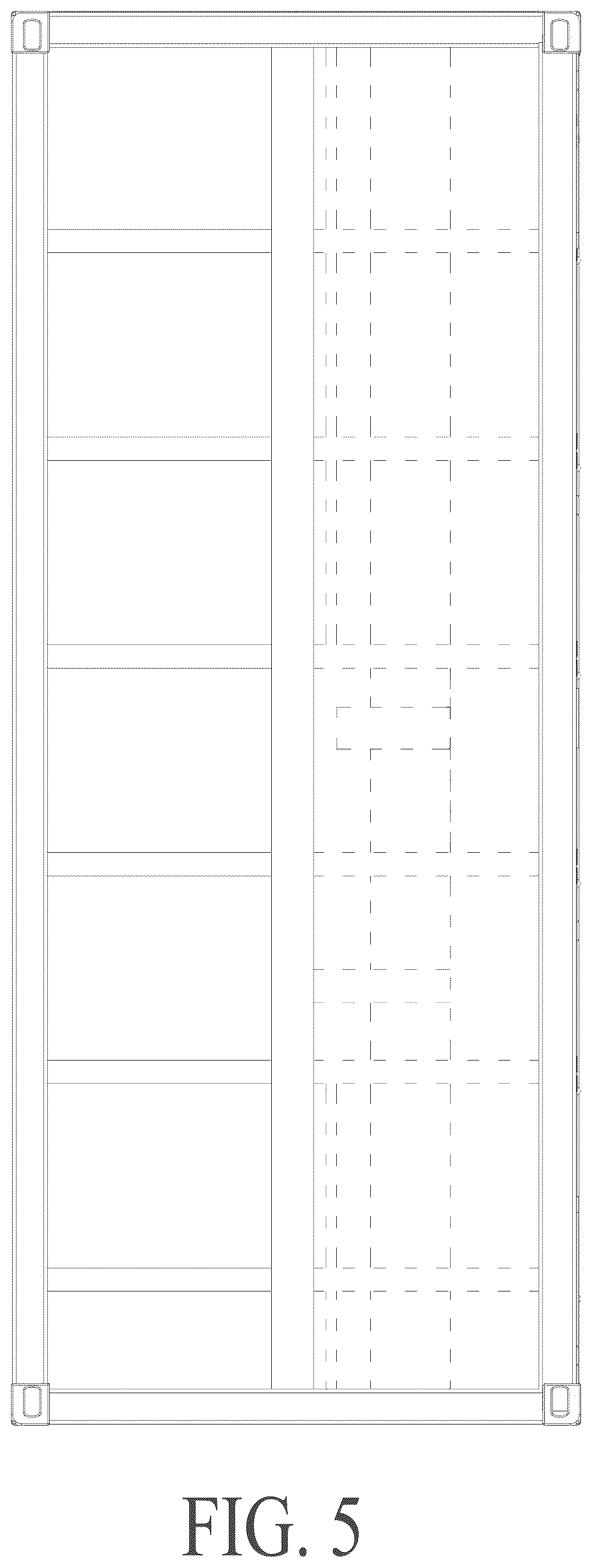 Patent USD1125053 Figure 5 – Outdoor energy storage cabinet