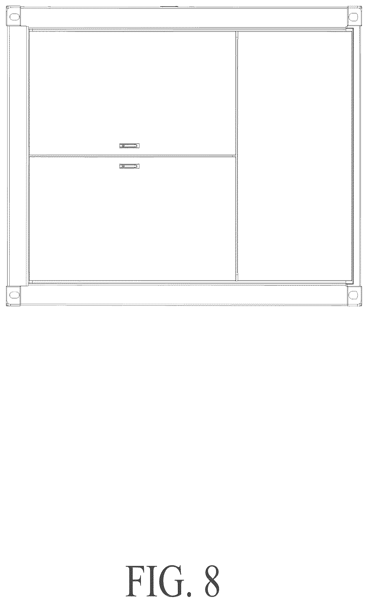 Patent USD1125053 Figure 8 – Outdoor energy storage cabinet