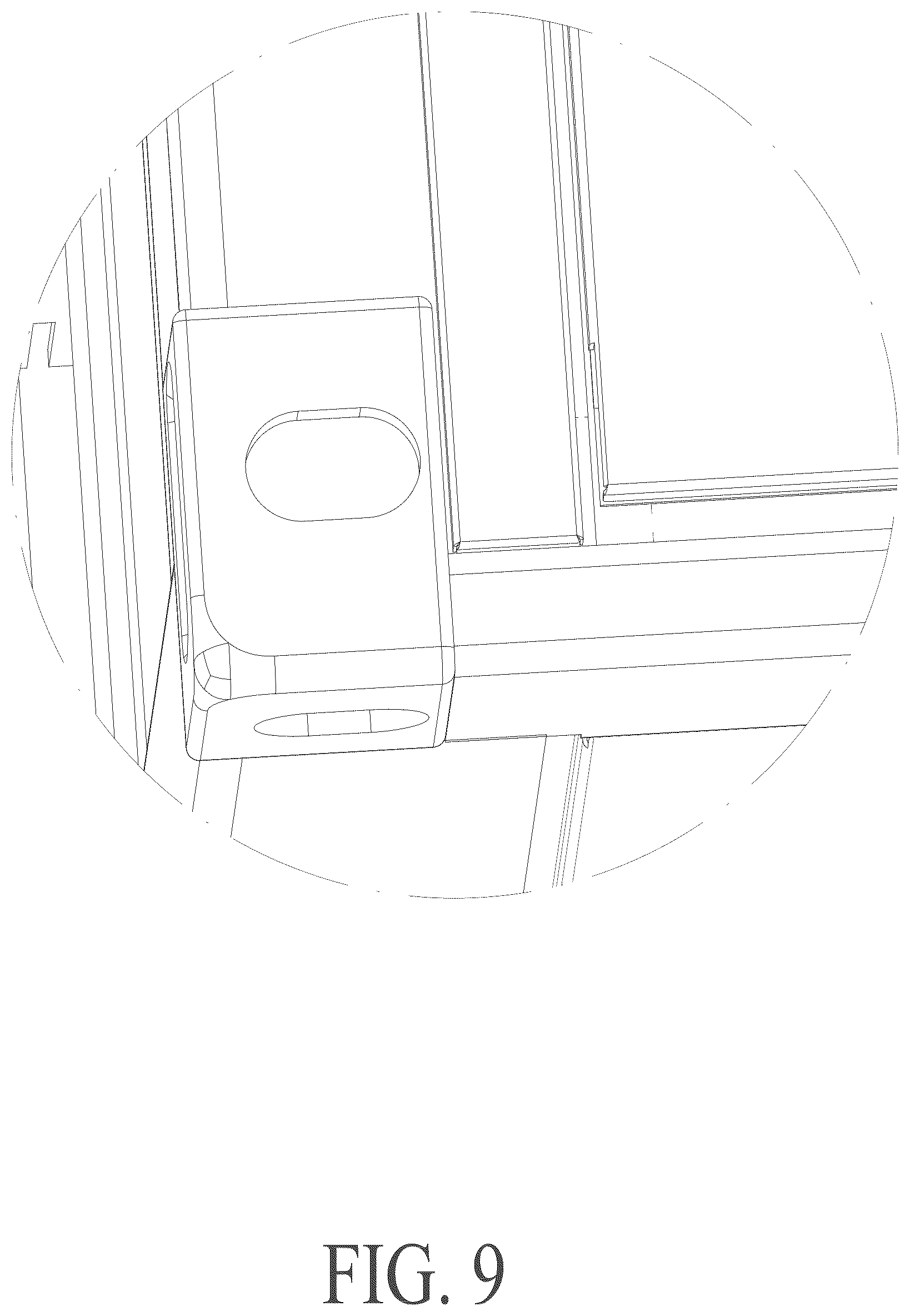 Patent USD1125053 Figure 9 – Outdoor energy storage cabinet
