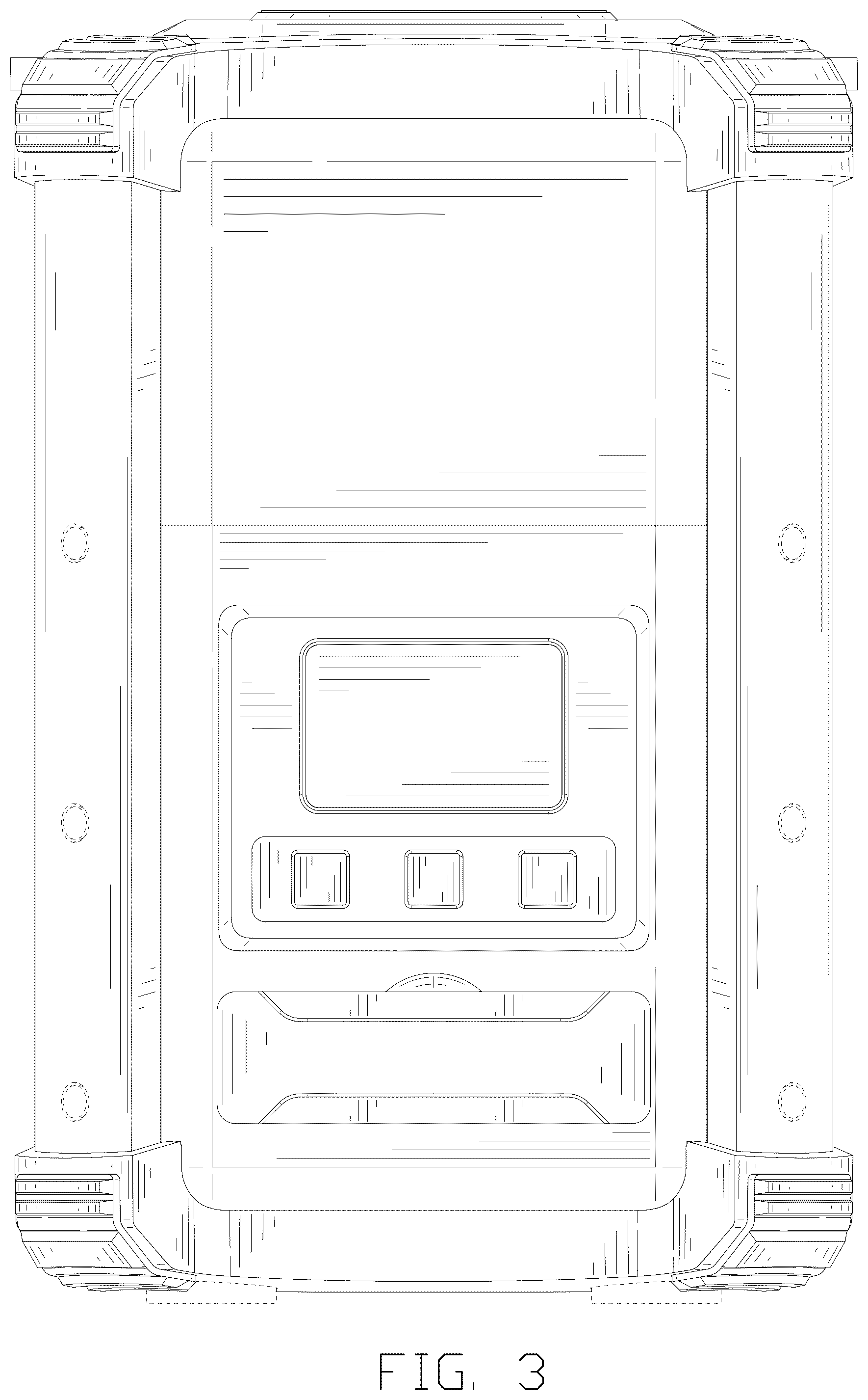 Patent USD1125055 Figure 3 – Portable power station
