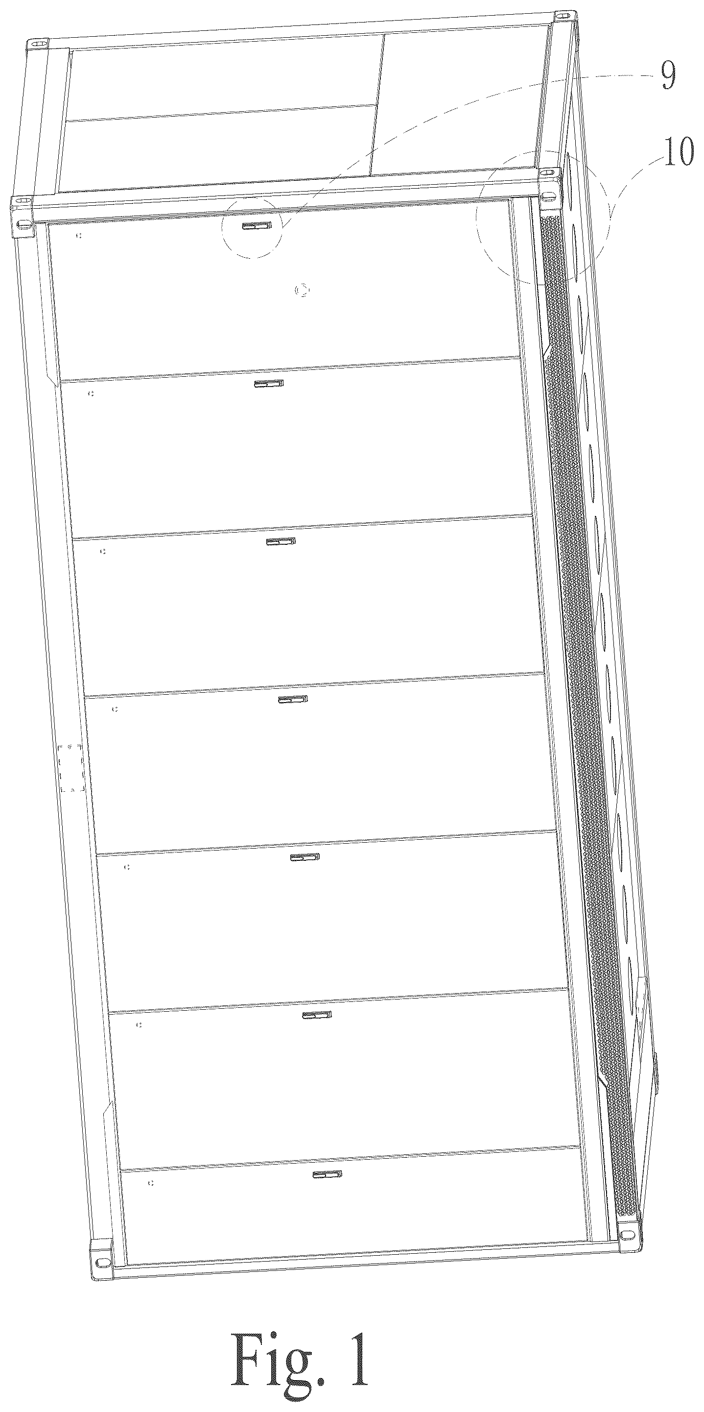 Patent USD1125056 Figure 1 – Energy storage container