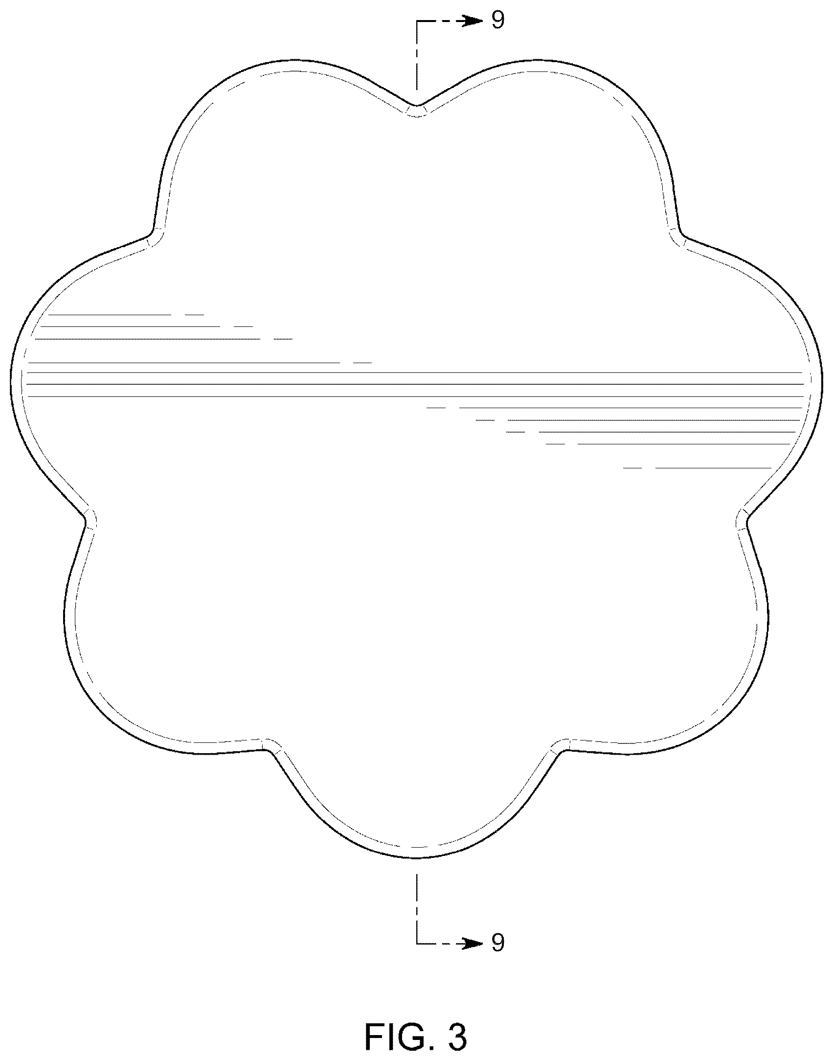 Patent USD1125058 Figure 3 – 7-petal flower shaped cover for wireless charger