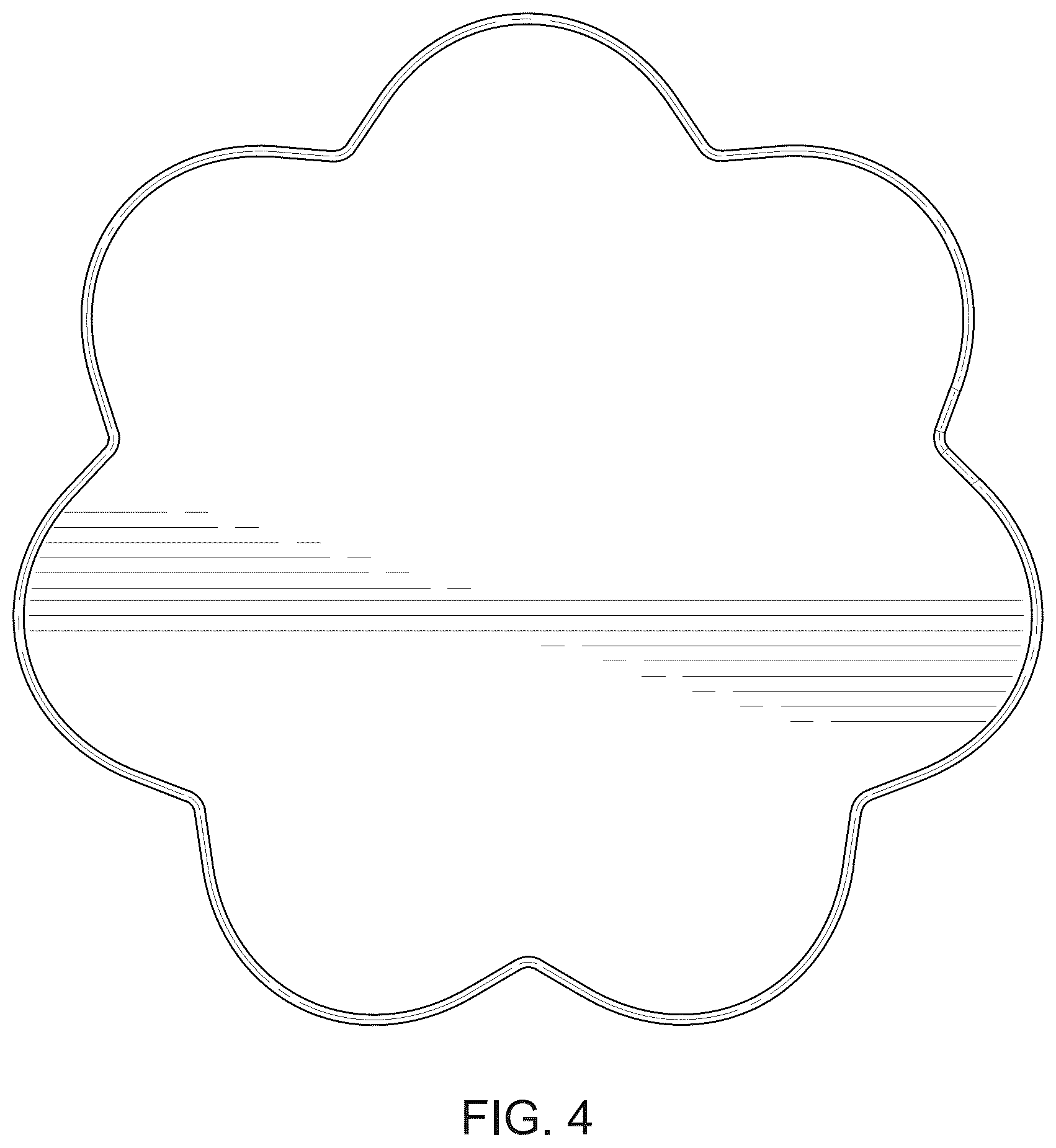 Patent USD1125058 Figure 4 – 7-petal flower shaped cover for wireless charger