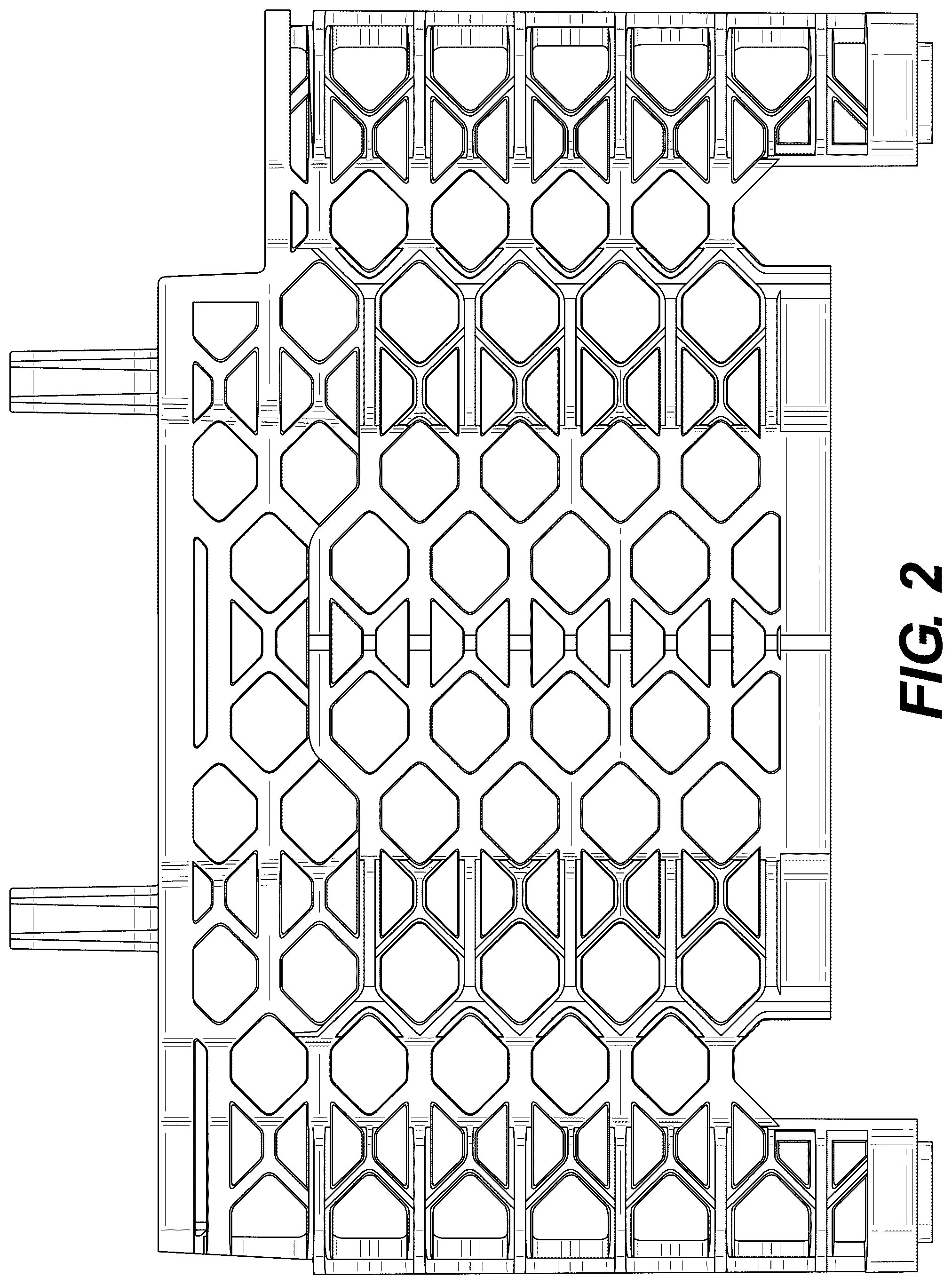 Patent USD1125059 Figure 2 – Battery cage