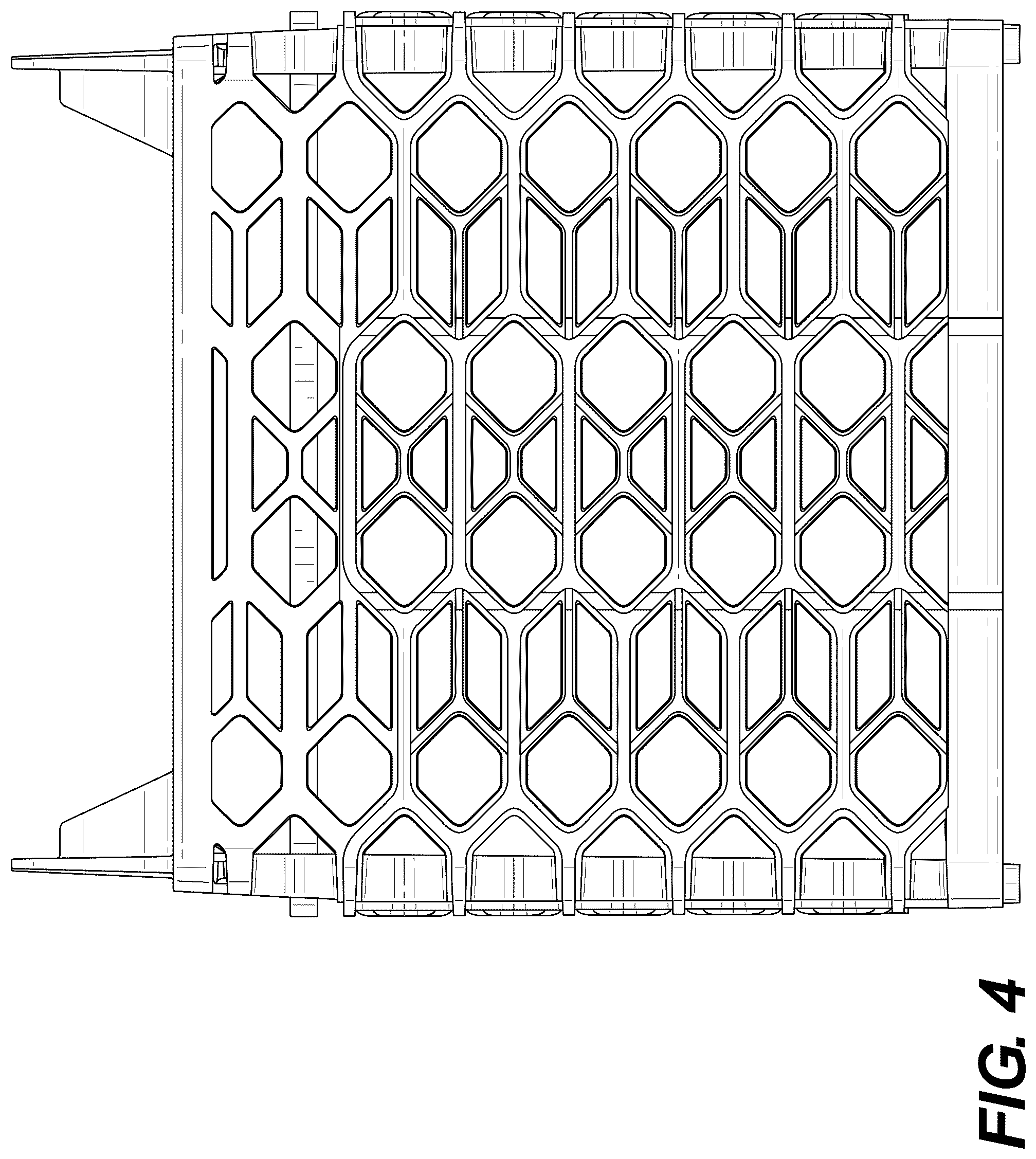 Patent USD1125059 Figure 4 – Battery cage