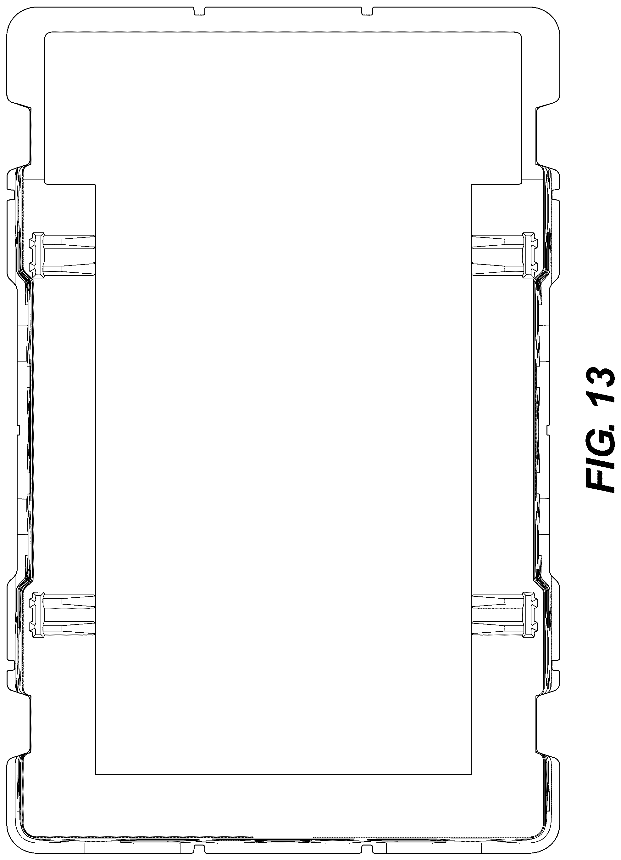Patent USD1125059 Figure 13 – Battery cage
