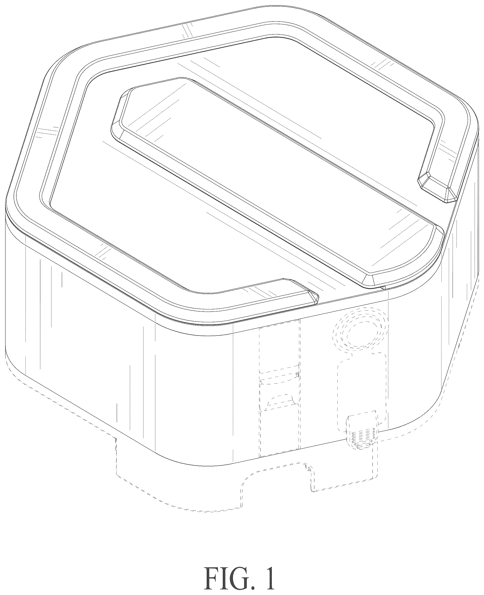 Patent USD1125061 Figure 1 – Battery box