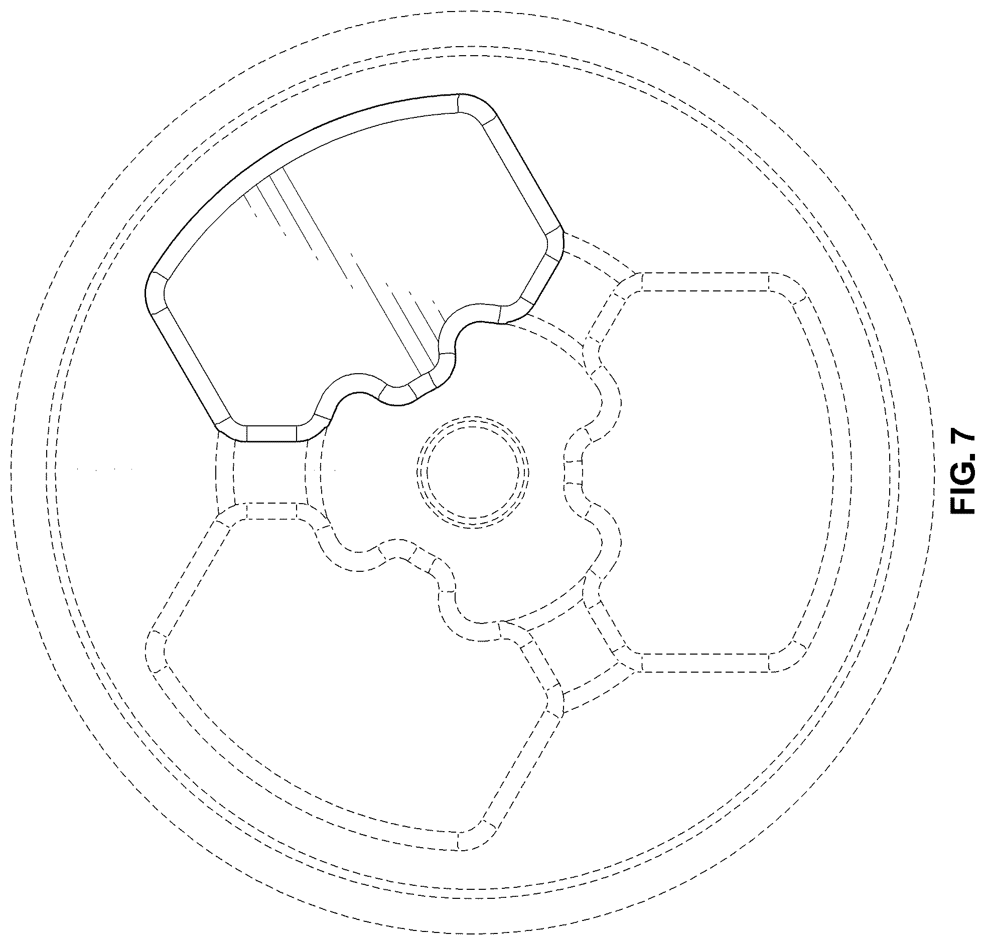 Patent USD1125062 Figure 5 – Cap for battery