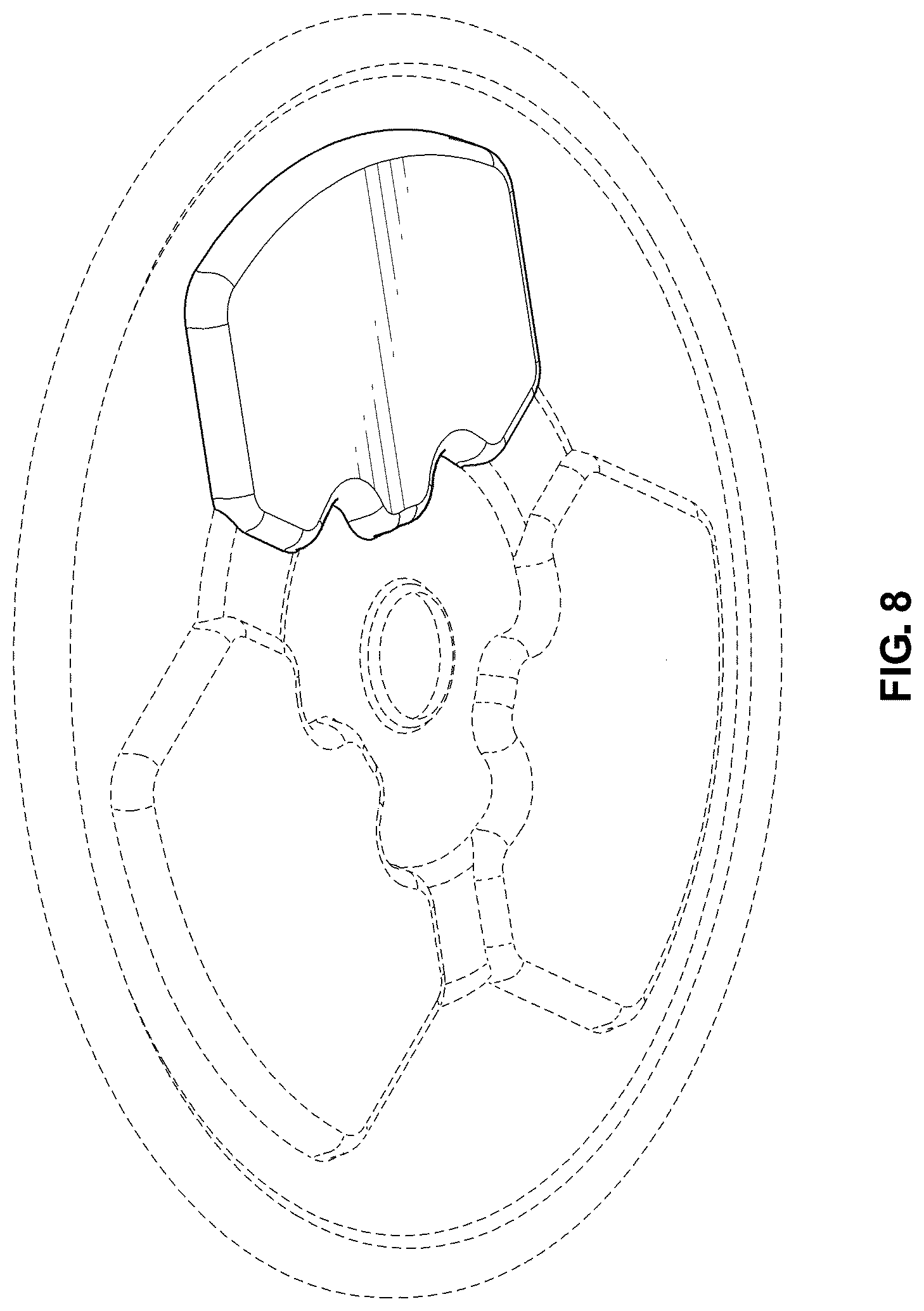 Patent USD1125062 Figure 6 – Cap for battery