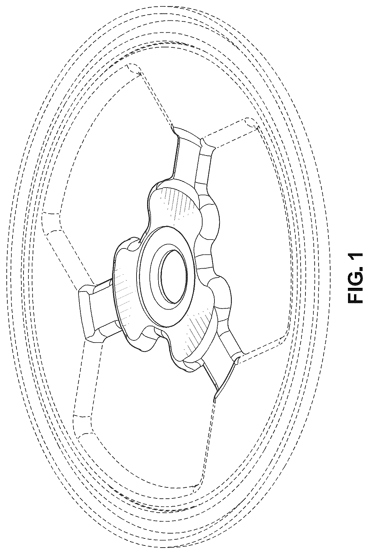 Patent USD1125063 Figure 1 – Cap for battery