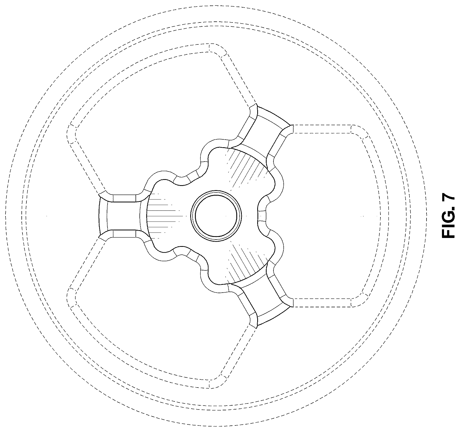 Patent USD1125063 Figure 5 – Cap for battery