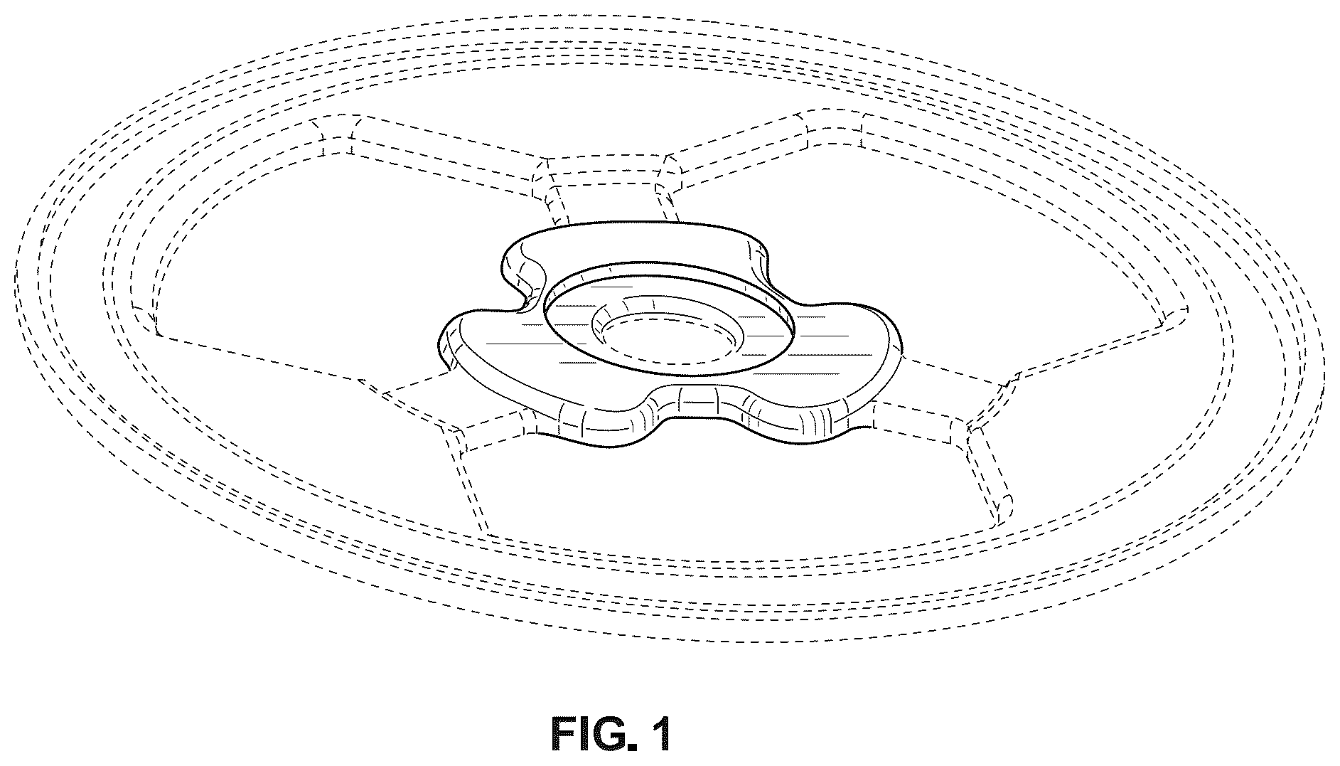 Patent USD1125064 Figure 1 – Cap for battery