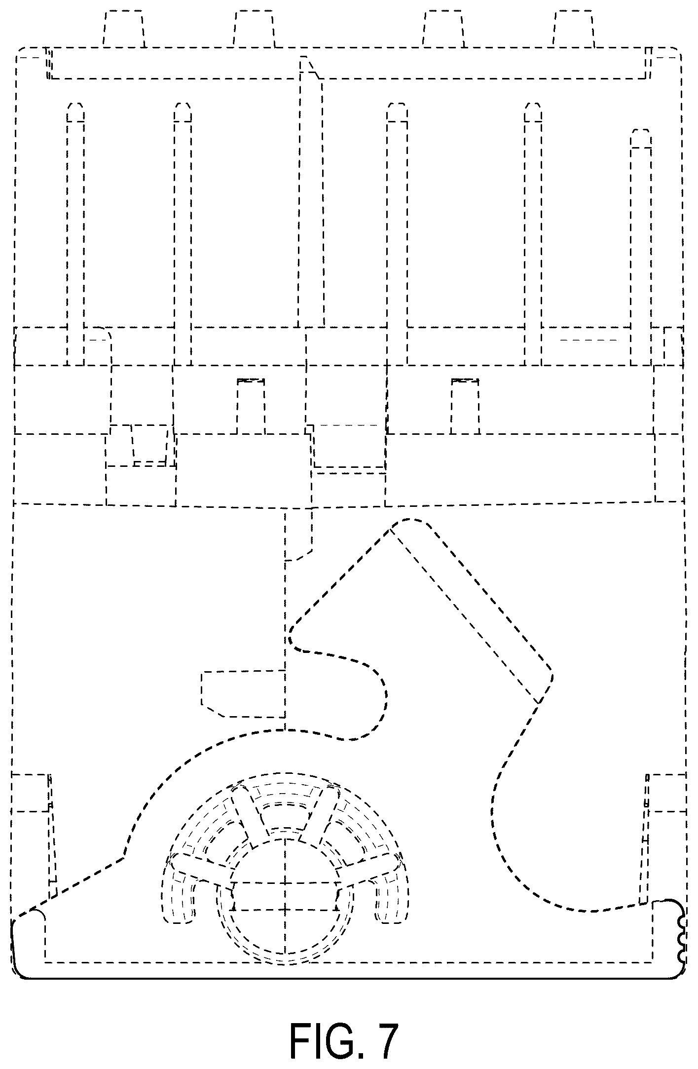 Patent USD1125065 Figure 7 – Control module for a base unit