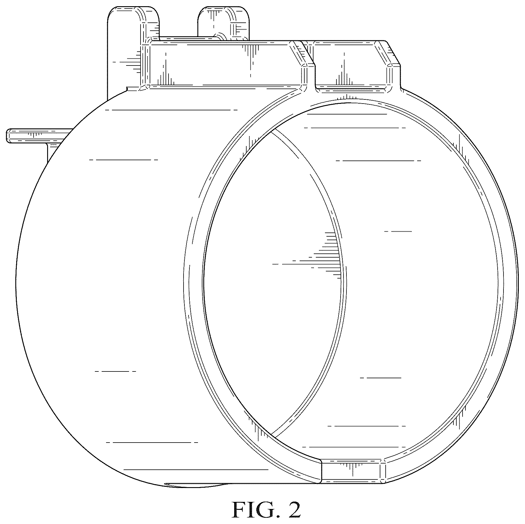Patent USD1125066 Figure 2 – Housing for an electric vehicle lockout device