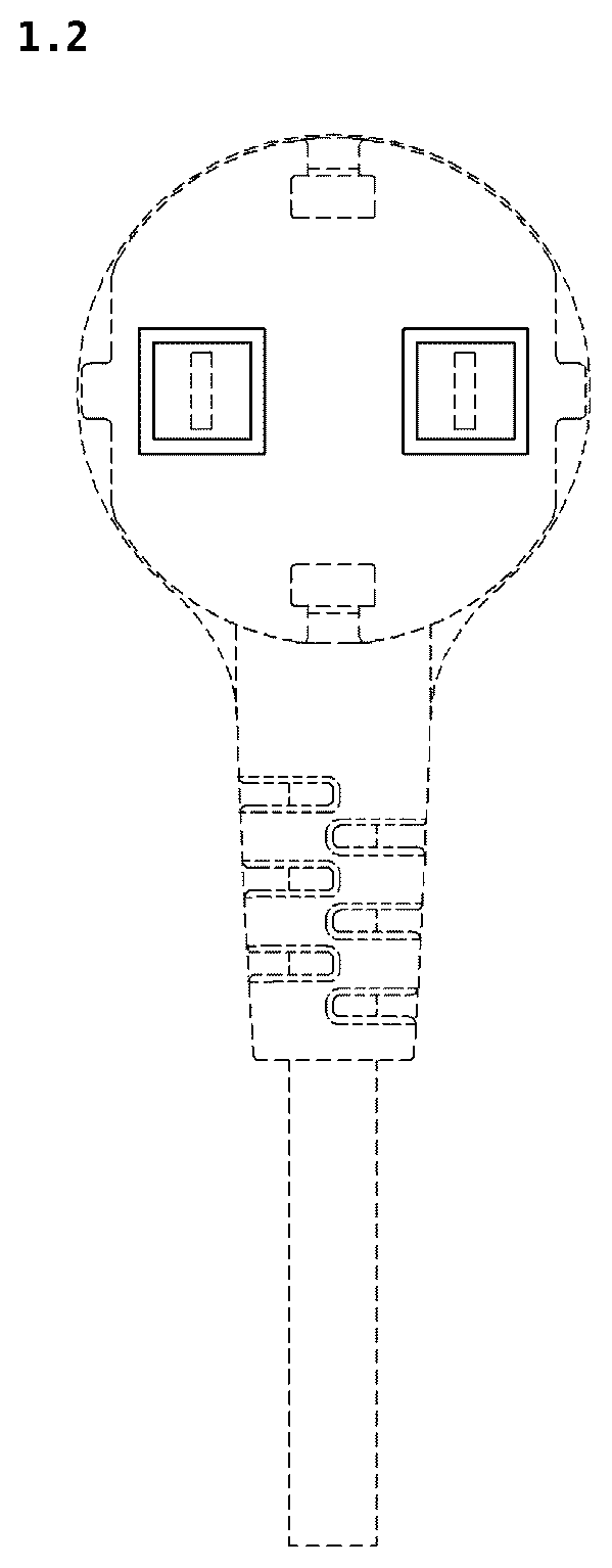 Patent USD1125072 Figure 2 – Power plug