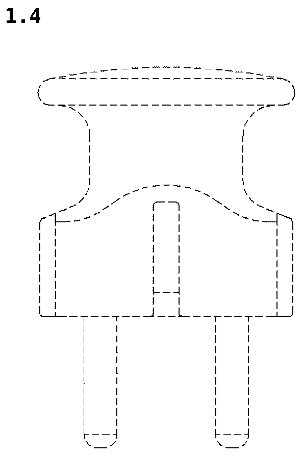 Patent USD1125072 Figure 4 – Power plug