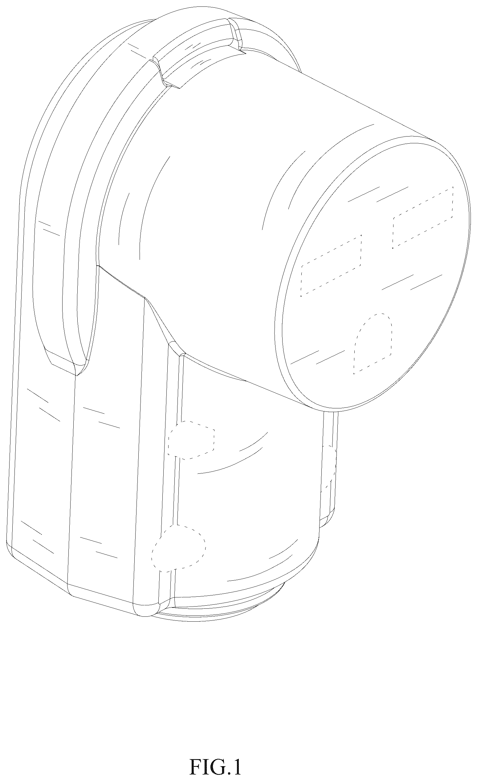 Patent USD1125073 Figure 1 – Power receptacle