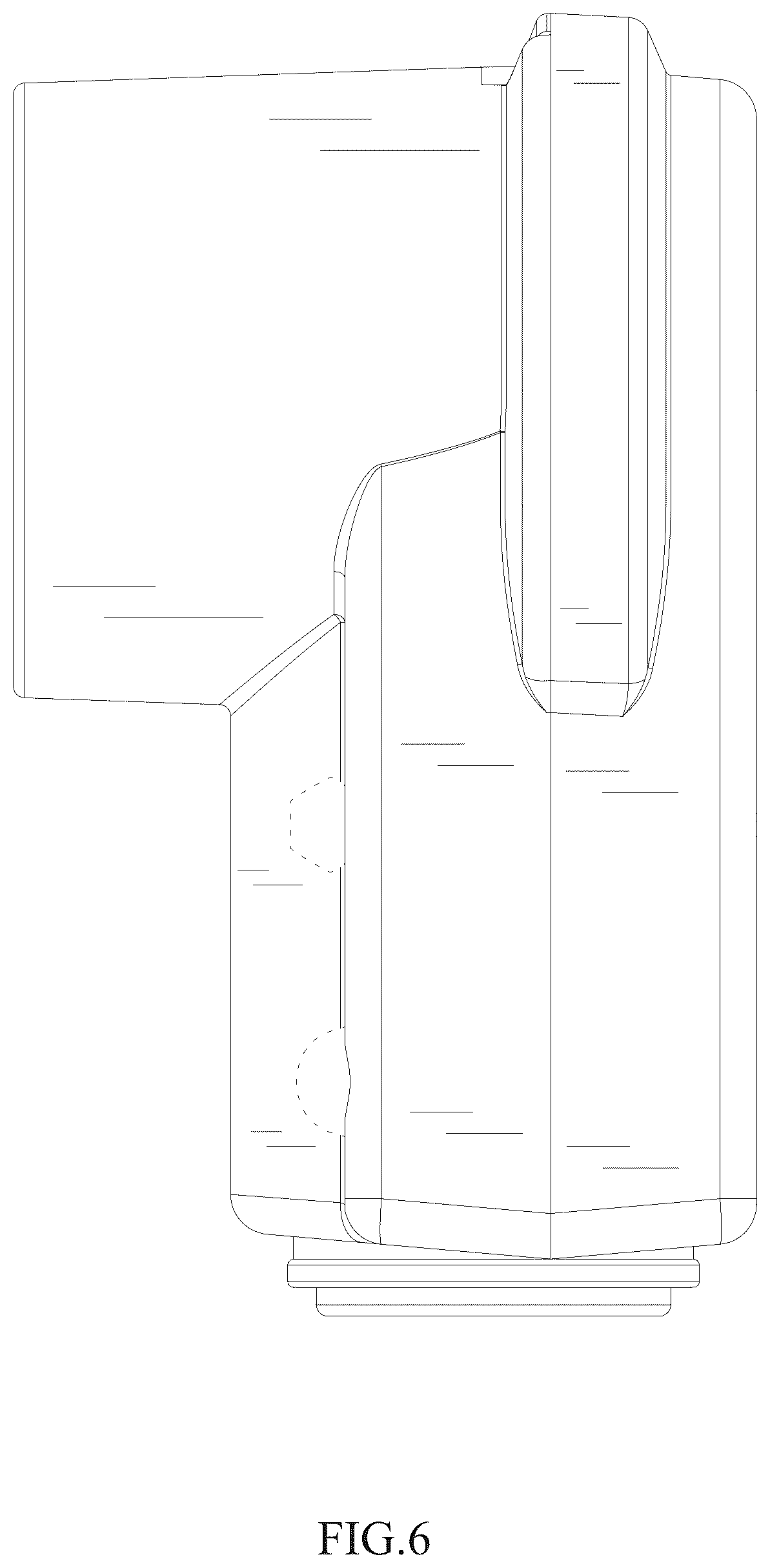 Patent USD1125073 Figure 6 – Power receptacle