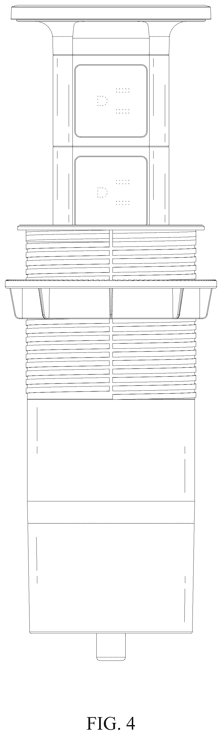 Patent USD1125074 Figure 4 – Power outlet