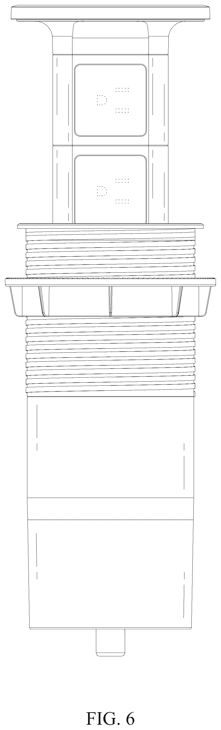 Patent USD1125074 Figure 6 – Power outlet