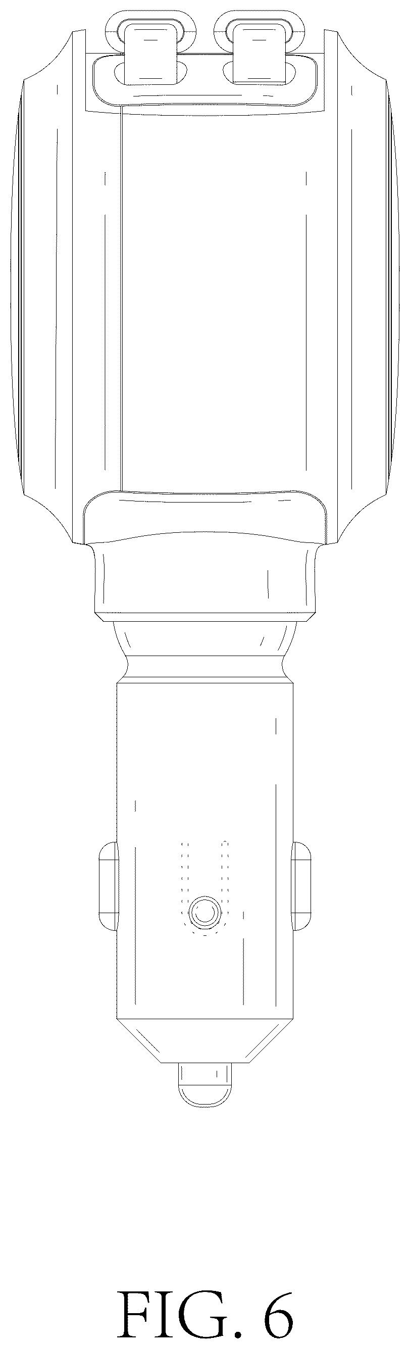 Patent USD1125076 Figure 6 – Car charger with light