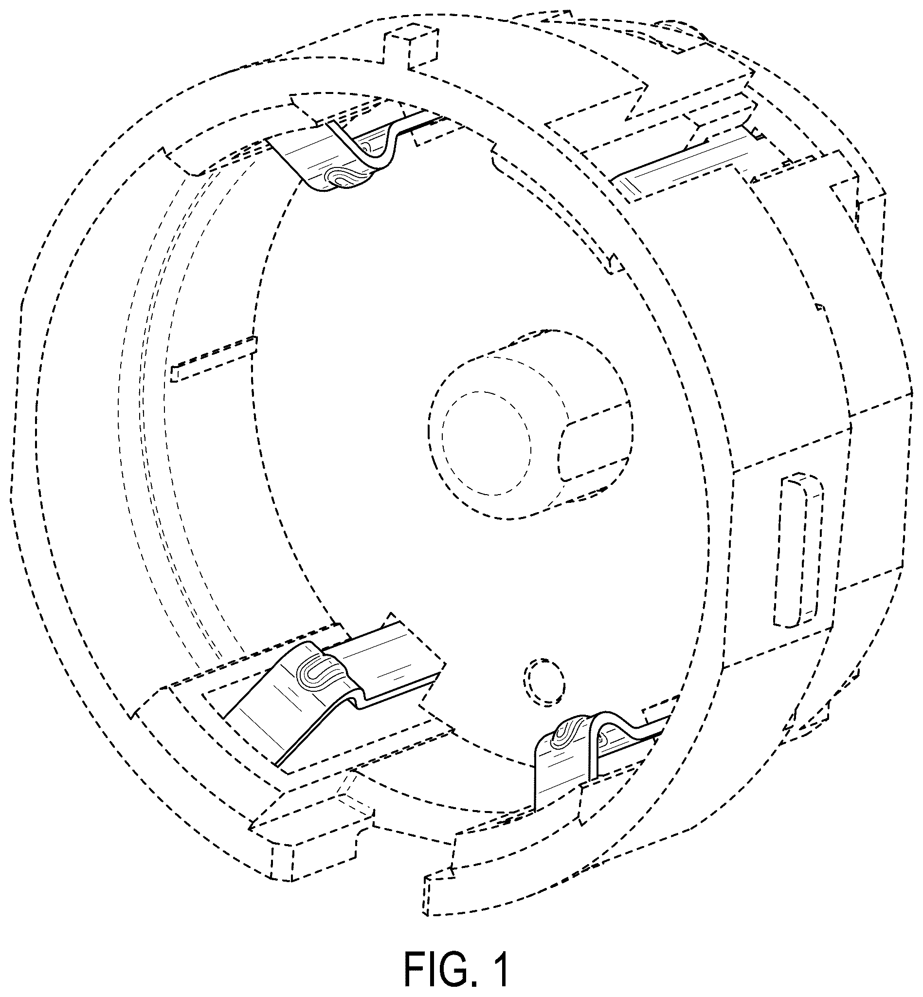Patent USD1125077 Figure 1 – Set of contacts for a battery for a hair clipper or trimmer