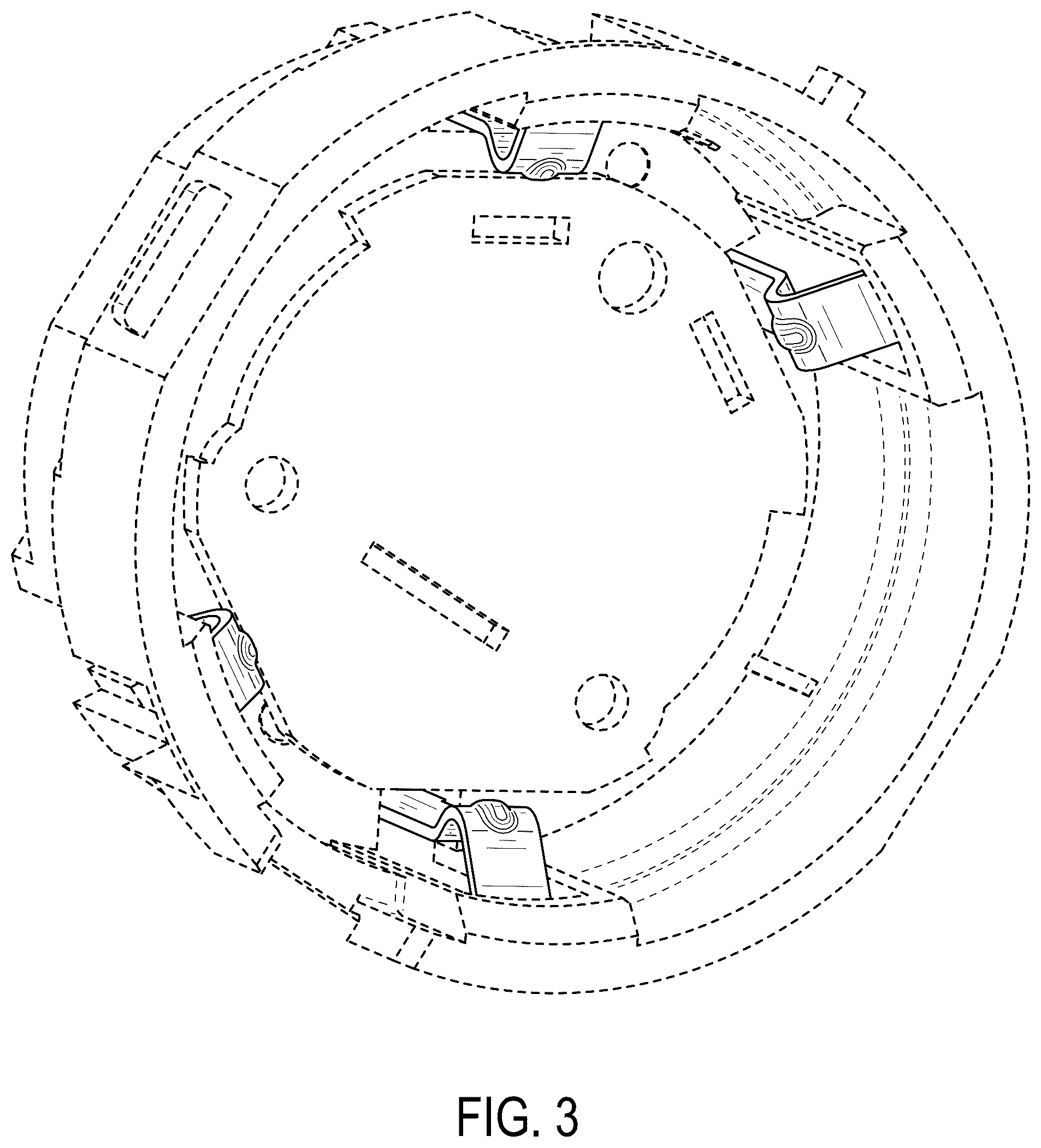 Patent USD1125077 Figure 3 – Set of contacts for a battery for a hair clipper or trimmer