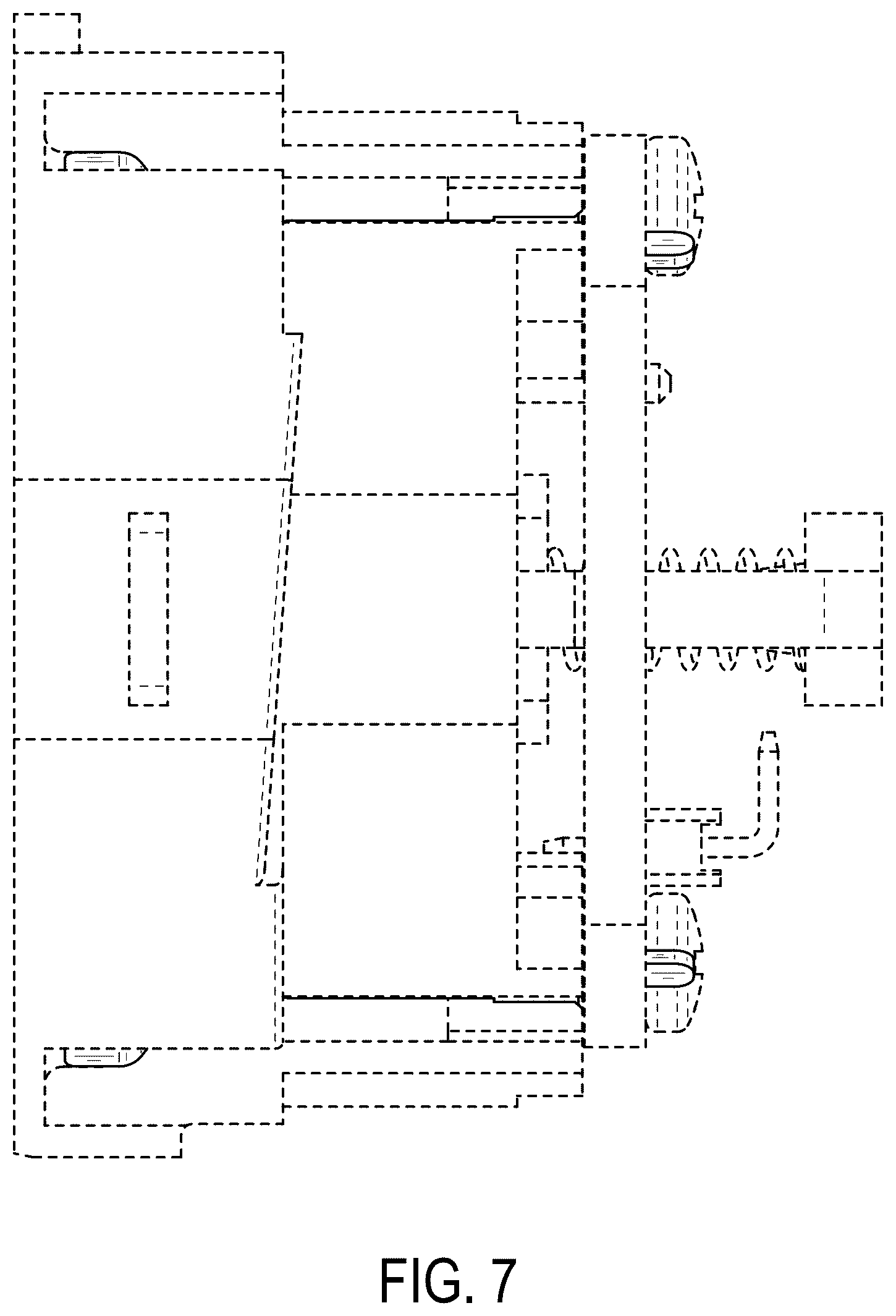 Patent USD1125077 Figure 7 – Set of contacts for a battery for a hair clipper or trimmer