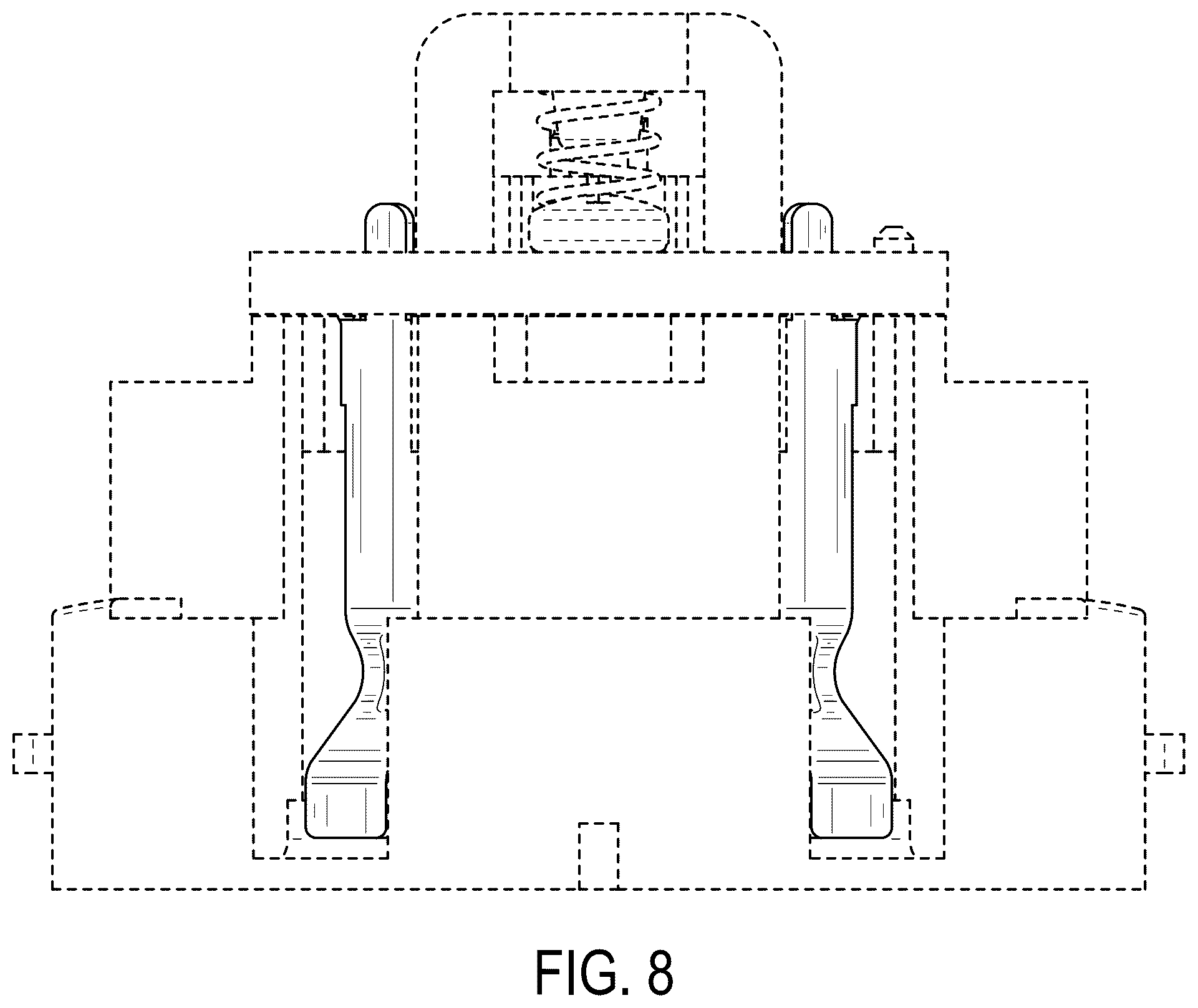 Patent USD1125077 Figure 8 – Set of contacts for a battery for a hair clipper or trimmer