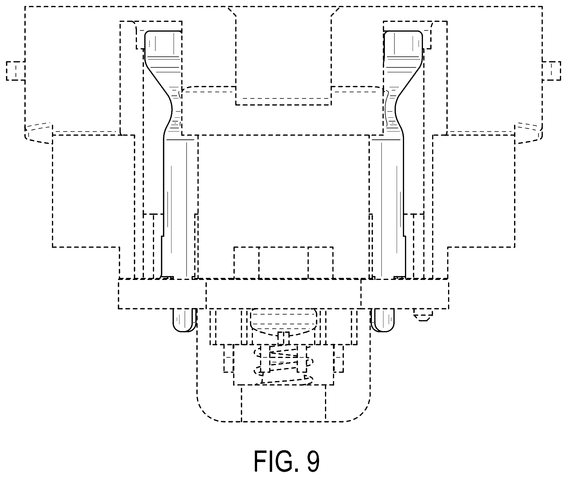 Patent USD1125077 Figure 9 – Set of contacts for a battery for a hair clipper or trimmer
