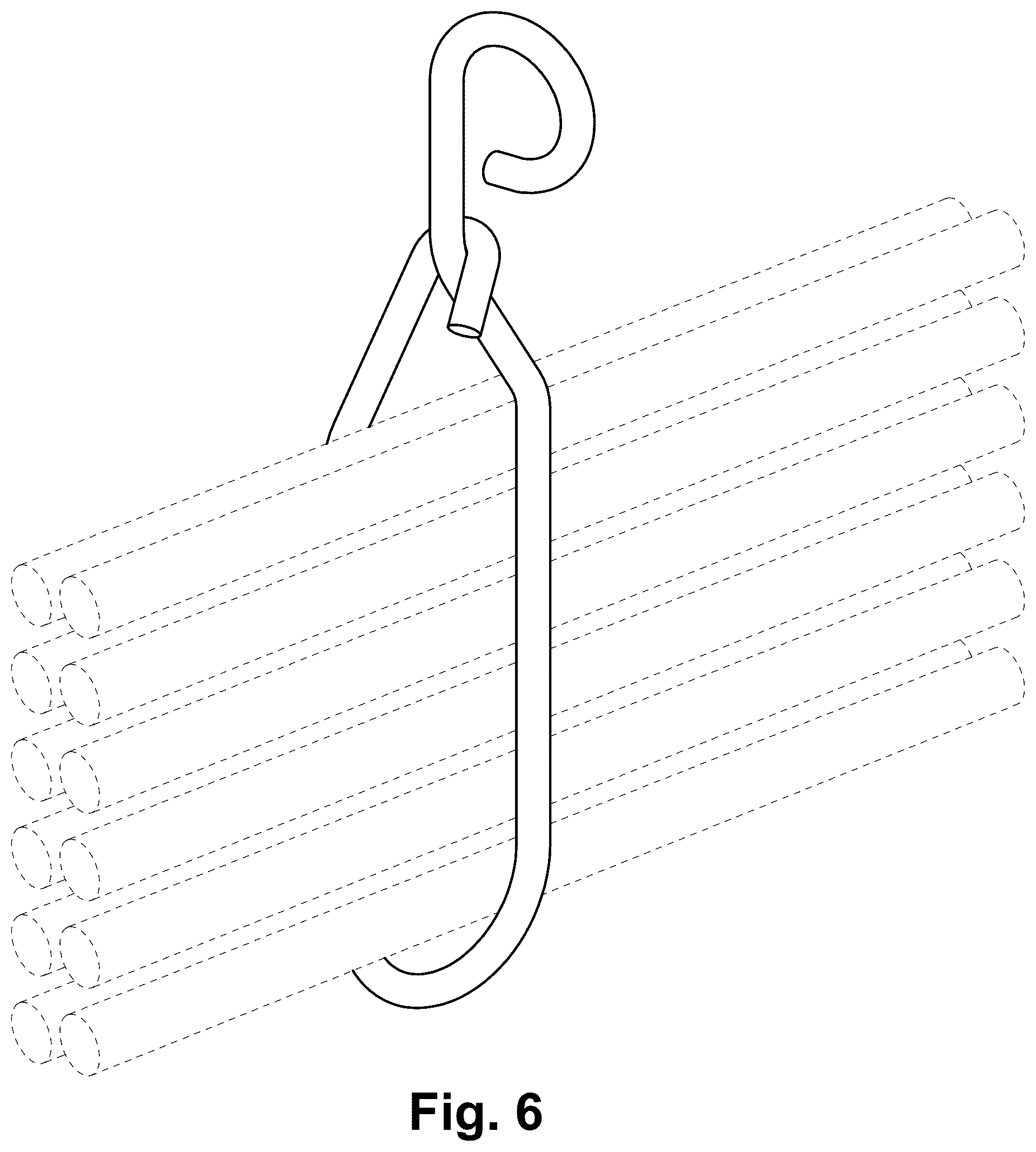 Patent USD1125079 Figure 6 – Cable hanger