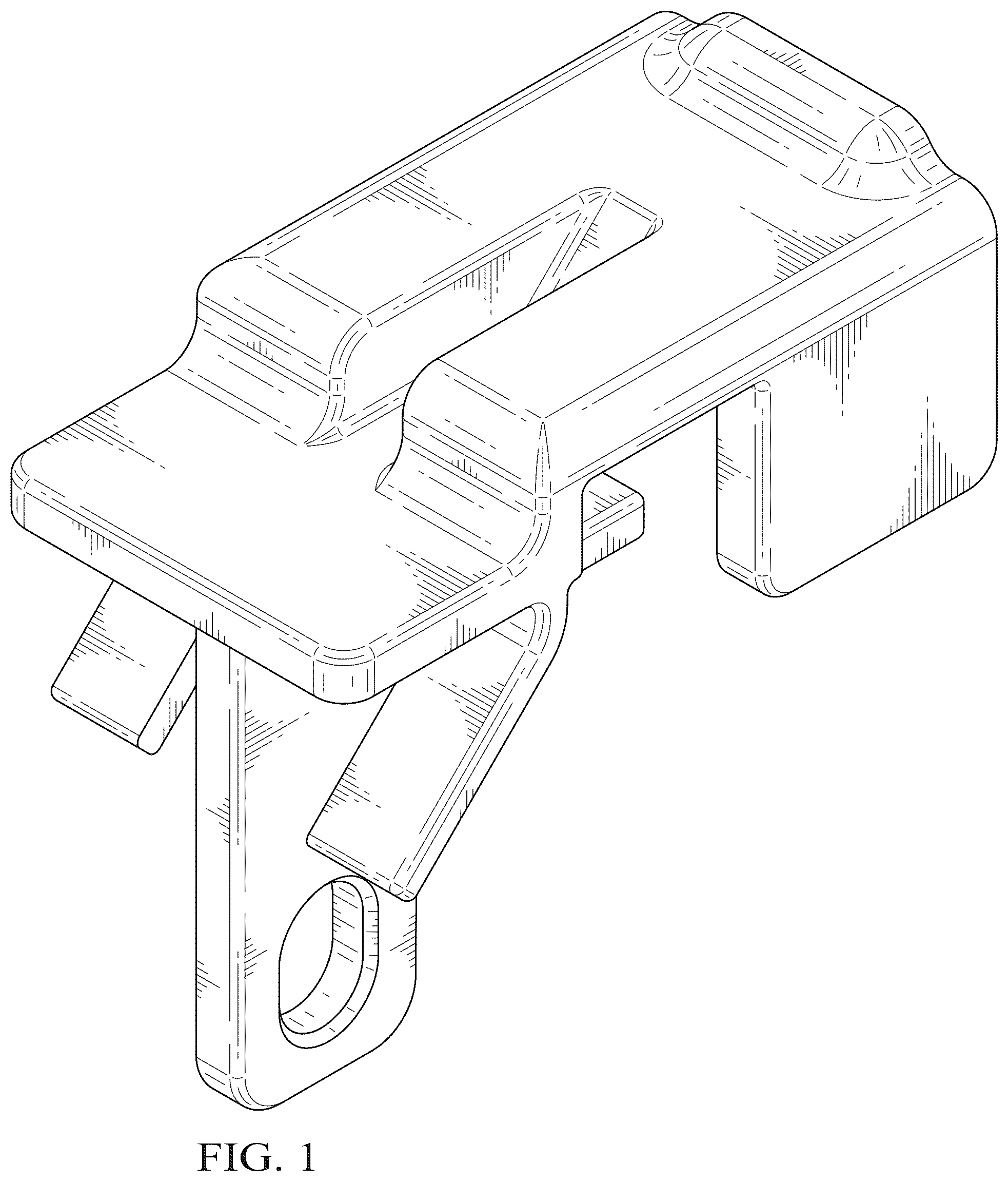 Patent USD1125091 — Clip for a lockout device — Figure 1