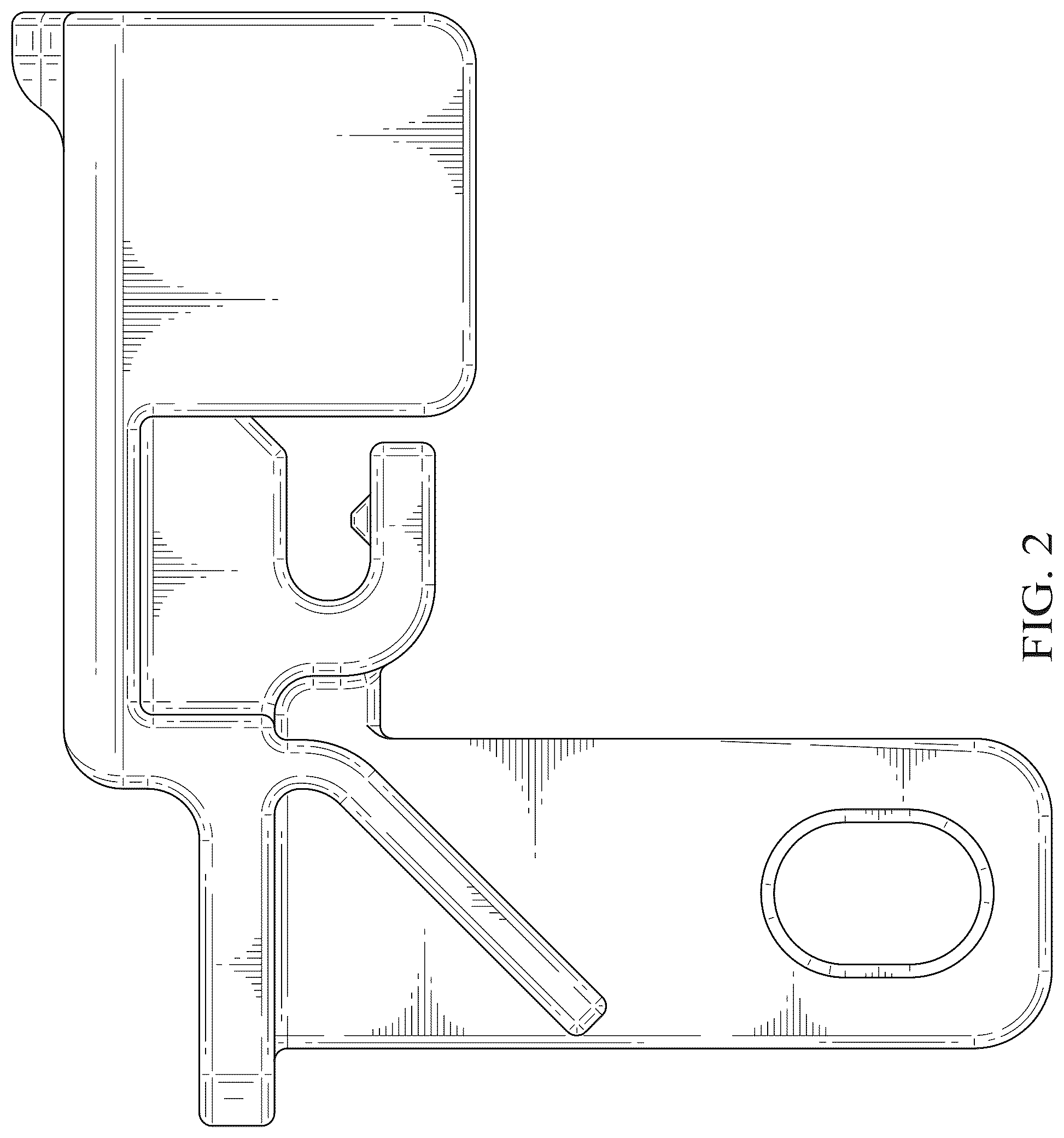 Patent USD1125091 Figure 2 – Clip for a lockout device