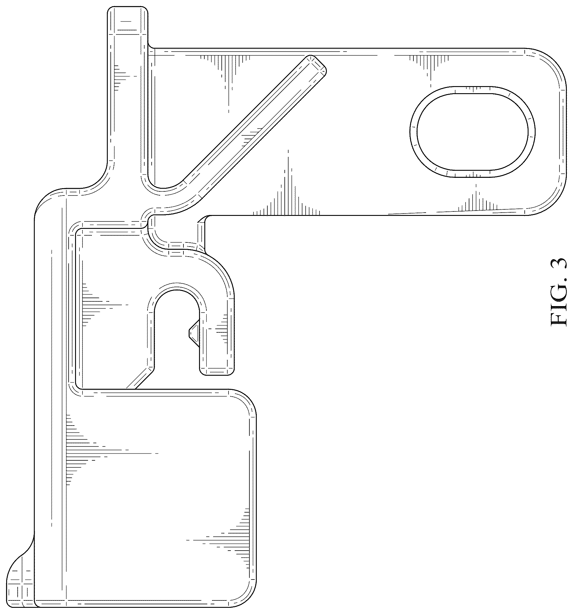 Patent USD1125091 Figure 3 – Clip for a lockout device
