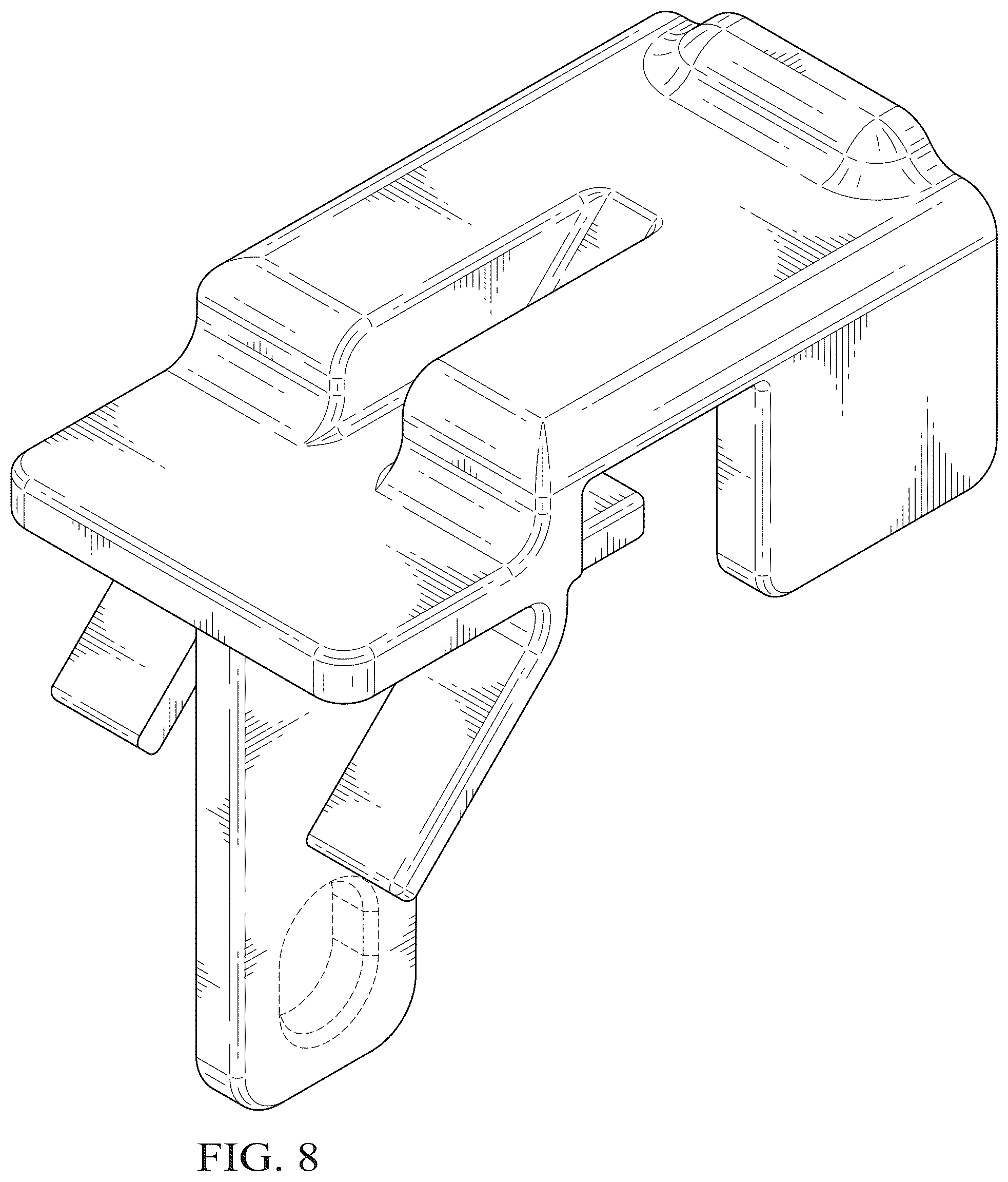 Patent USD1125091 Figure 8 – Clip for a lockout device