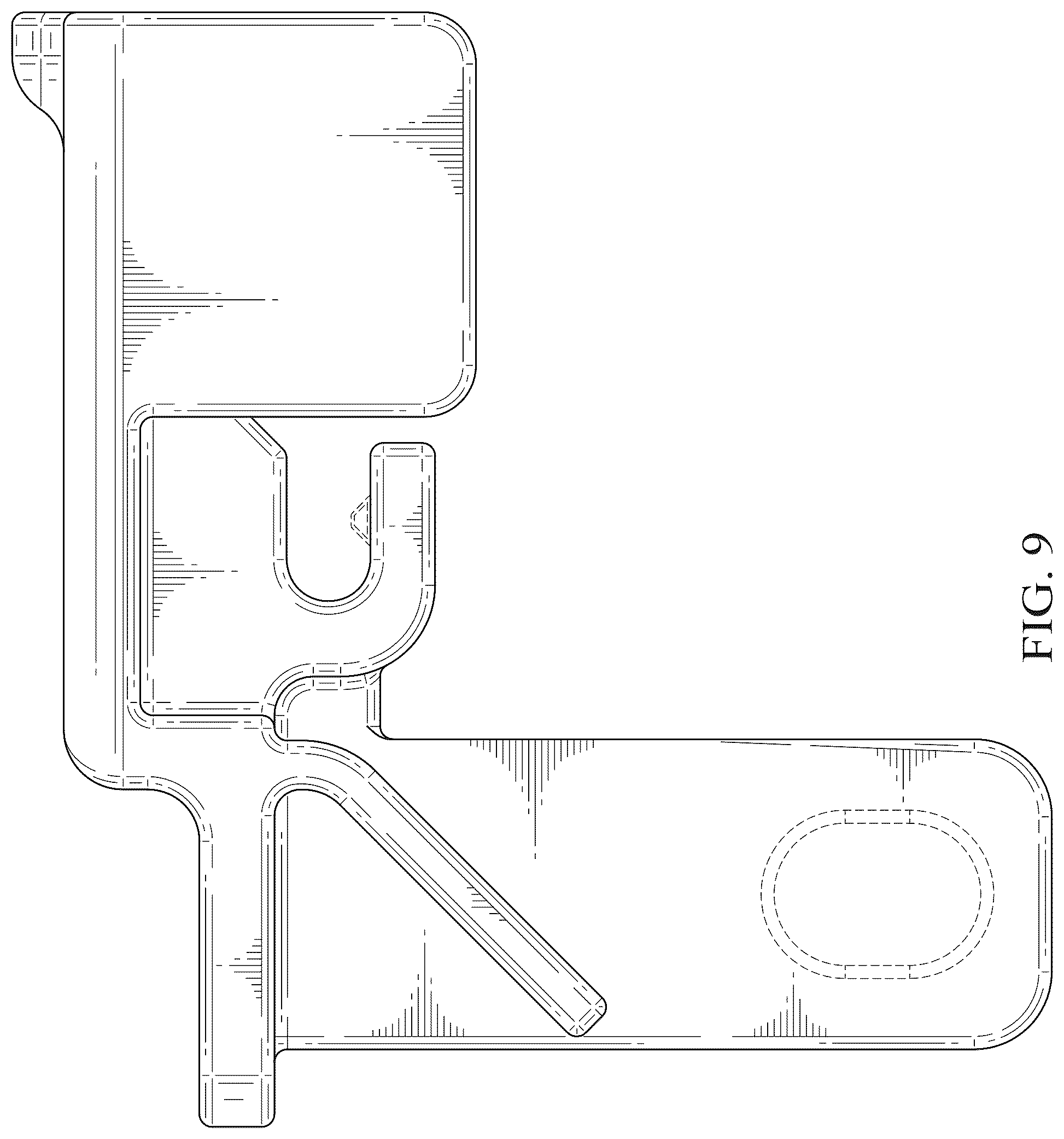 Patent USD1125091 Figure 9 – Clip for a lockout device
