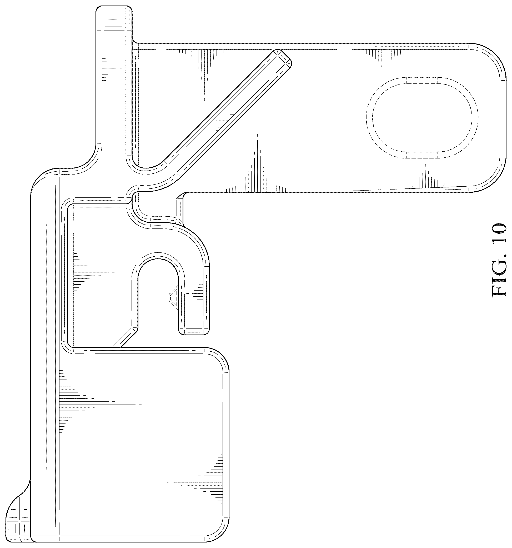 Patent USD1125091 Figure 10 – Clip for a lockout device
