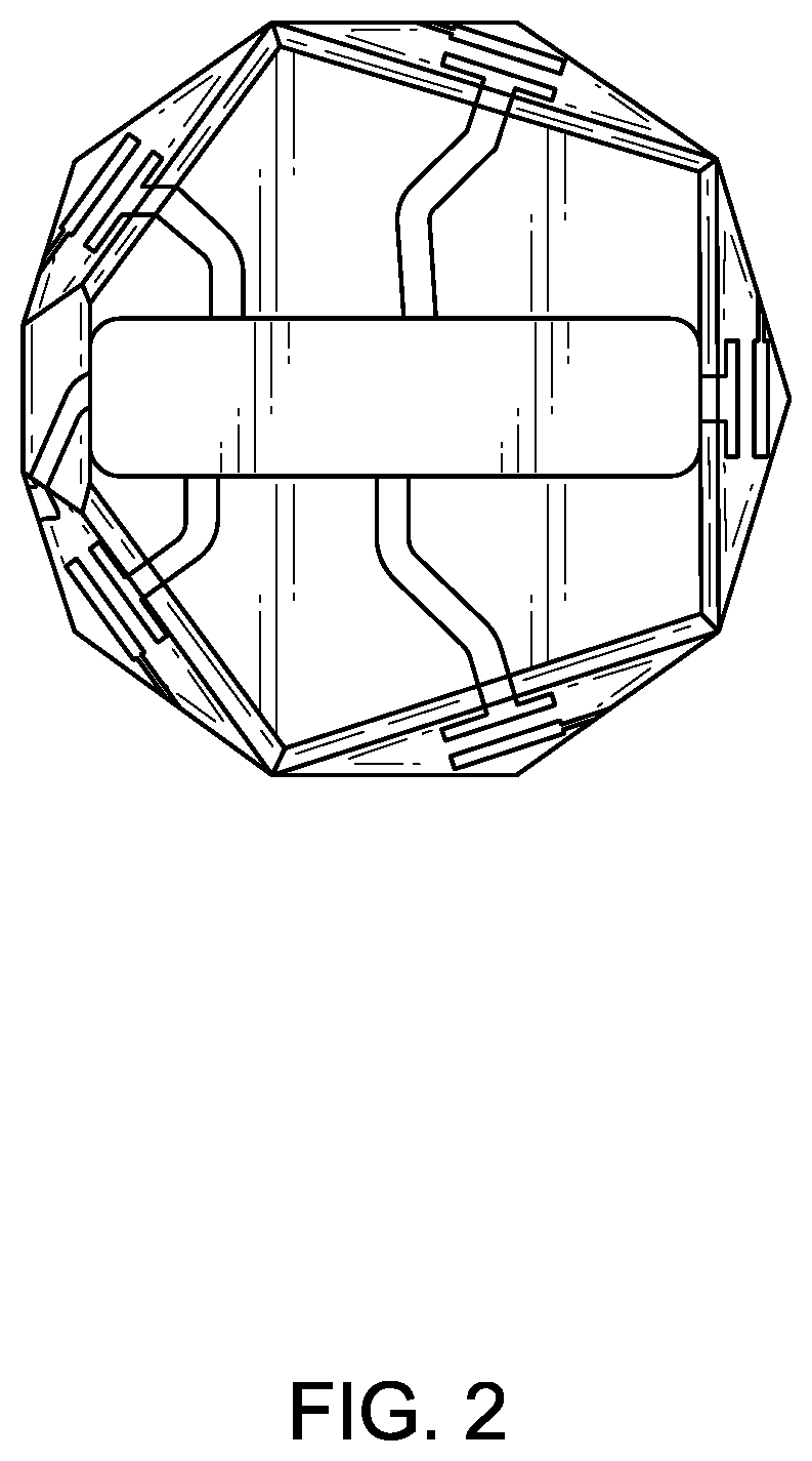 Patent USD1125097 Figure 2 – Three-dimensional circuit board