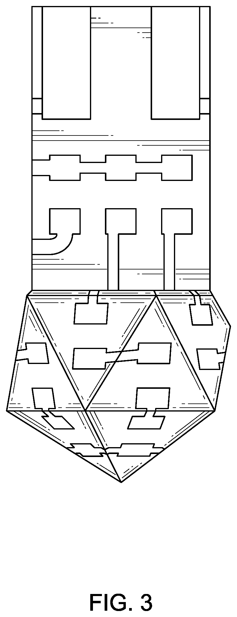 Patent USD1125097 Figure 3 – Three-dimensional circuit board