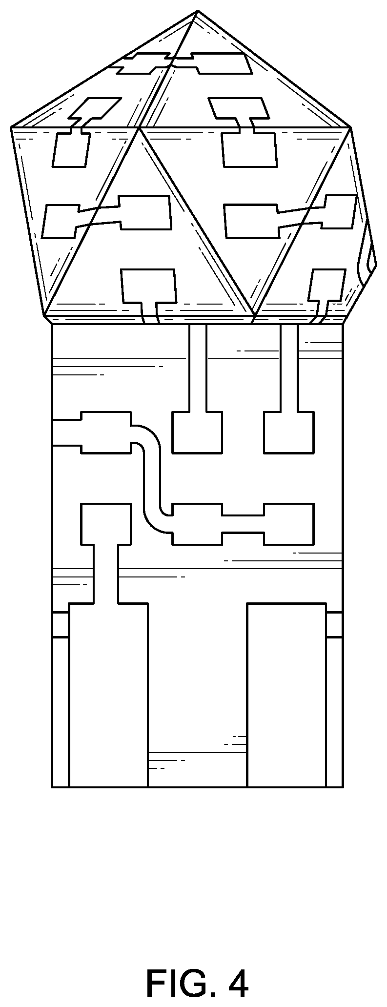 Patent USD1125097 Figure 4 – Three-dimensional circuit board
