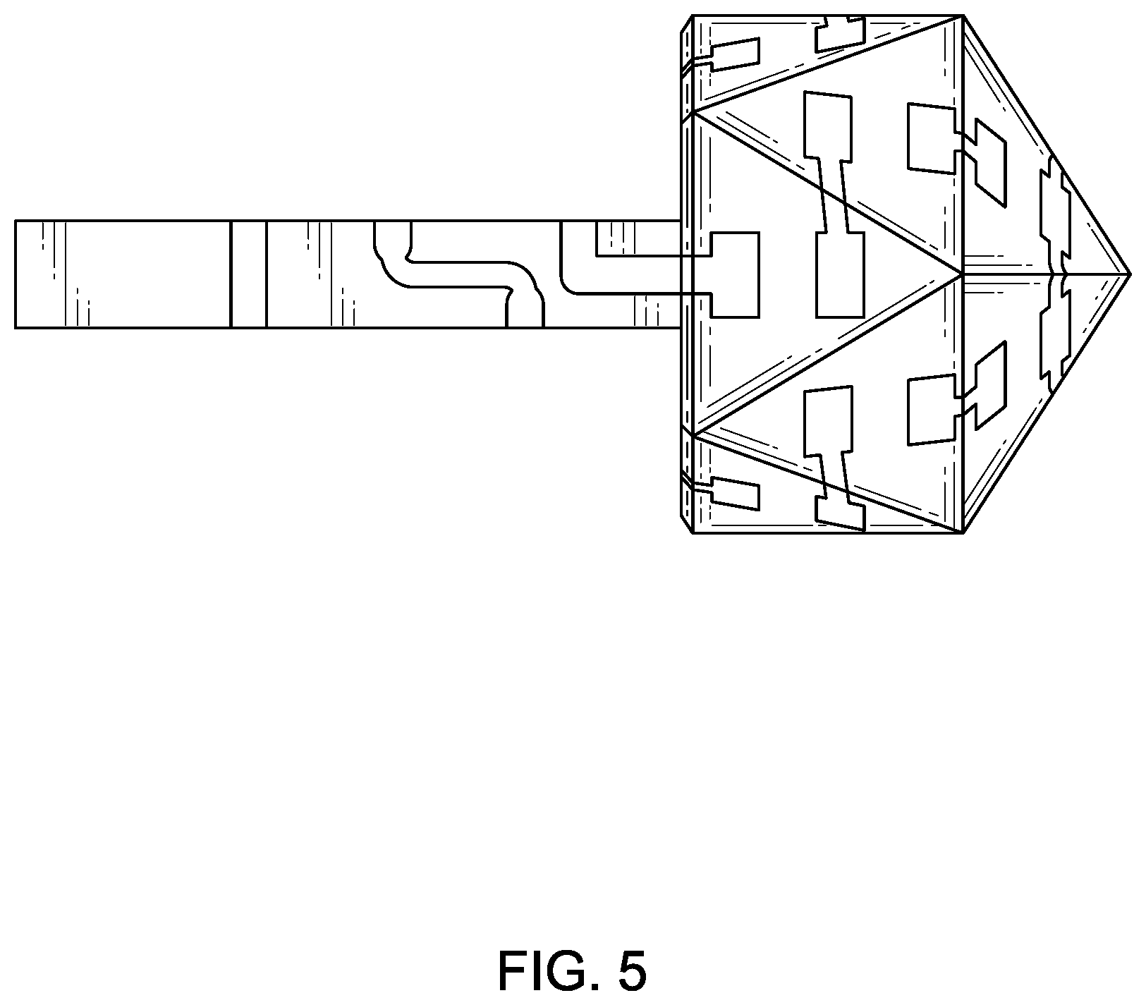 Patent USD1125097 Figure 5 – Three-dimensional circuit board