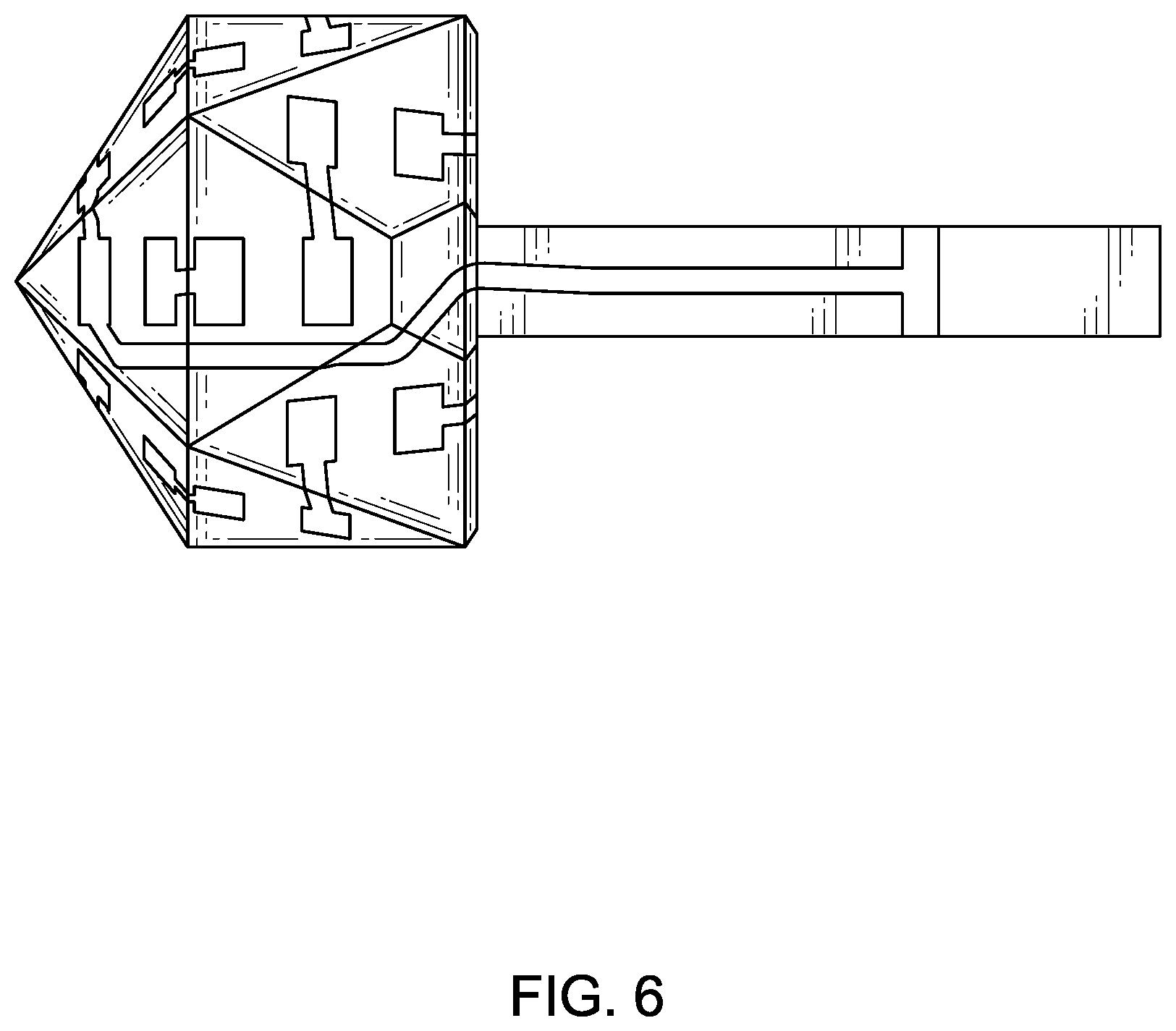 Patent USD1125097 Figure 6 – Three-dimensional circuit board